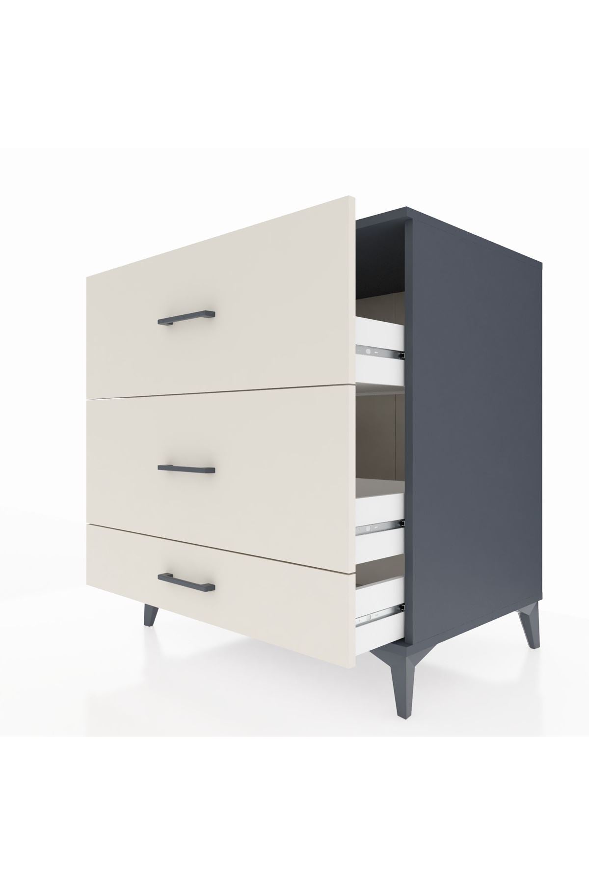 Kronos Şifonyer 3 Çekmeceli 88x59x96 - S70M011V4C