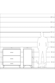 Kronos Şifonyer 3 Çekmeceli 88x59x96 - S70M013V6C