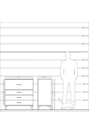 Kronos Şifonyer 4 Çekmeceli 88x59x96 - S70M014V6C
