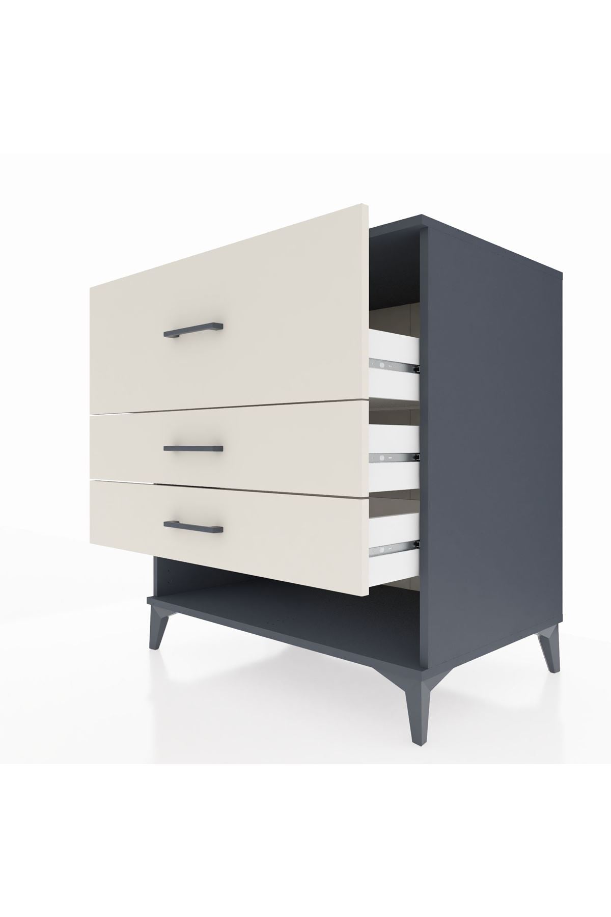 Kronos Şifonyer 3 Çekmeceli 88x59x96 - S70M015V4C