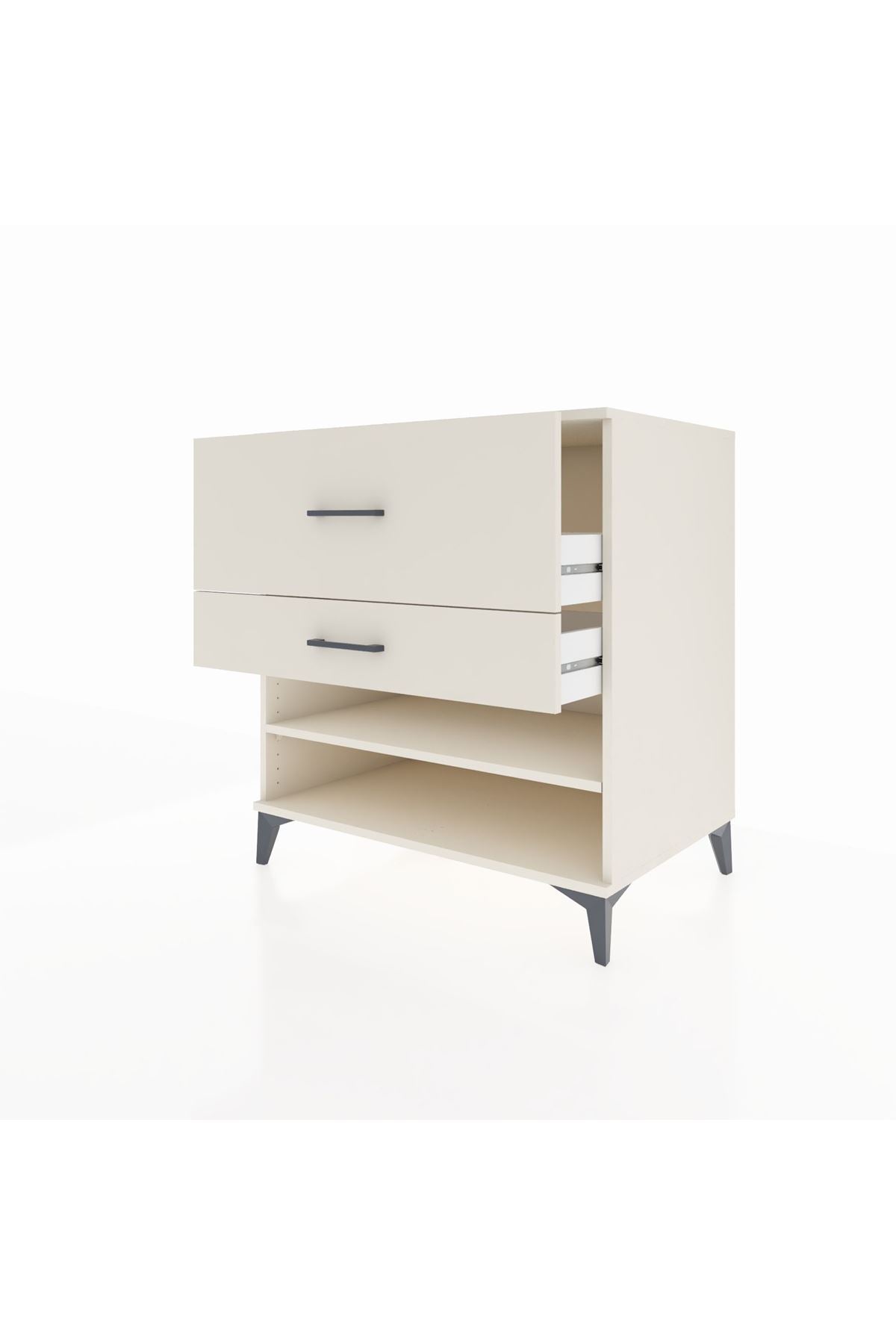 Kronos Şifonyer Tek Raflı 2 Çekmeceli 88x59x96 - S70M016V1C