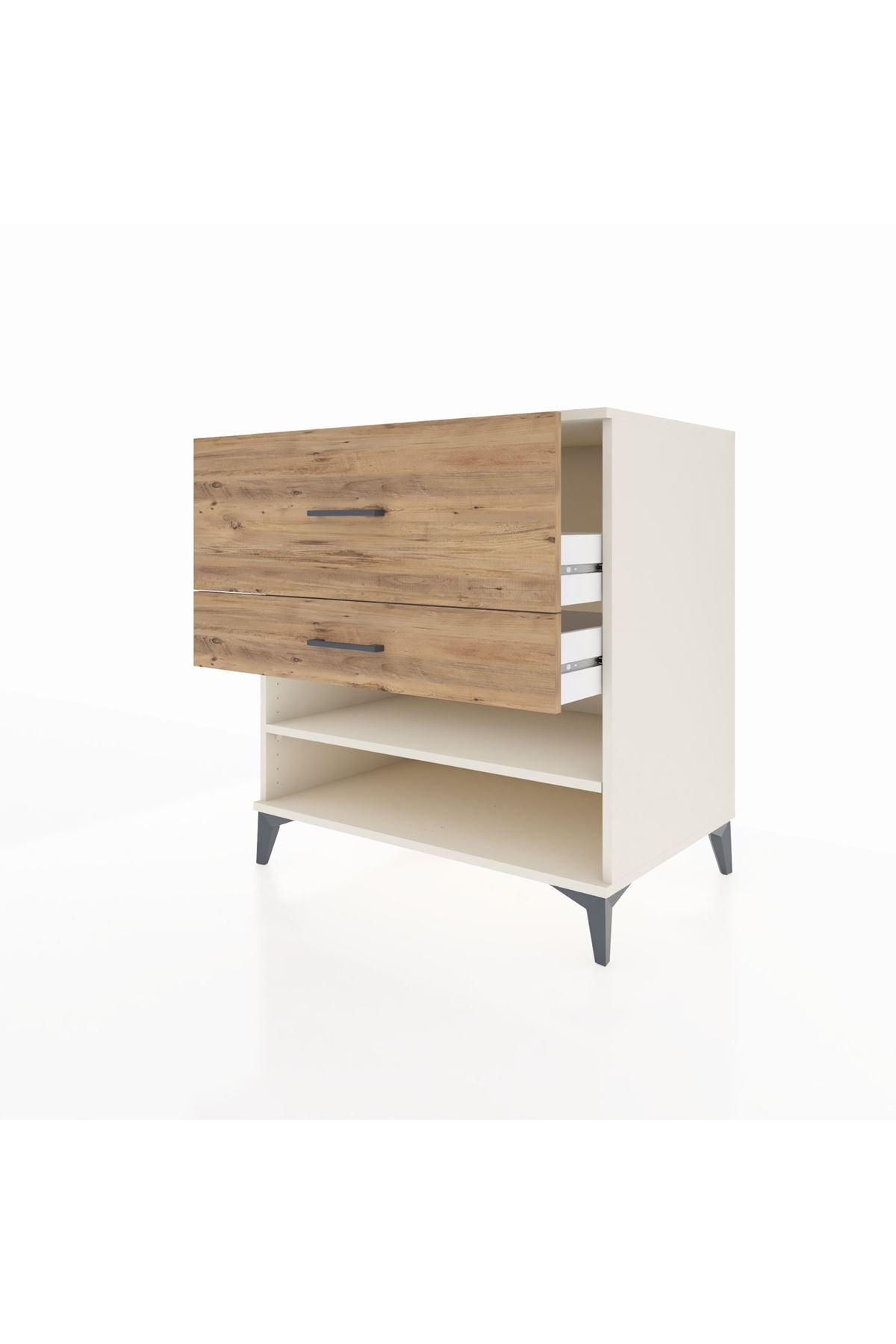 Kronos Şifonyer Tek Raflı 2 Çekmeceli 88x59x96 - S70M016V3C