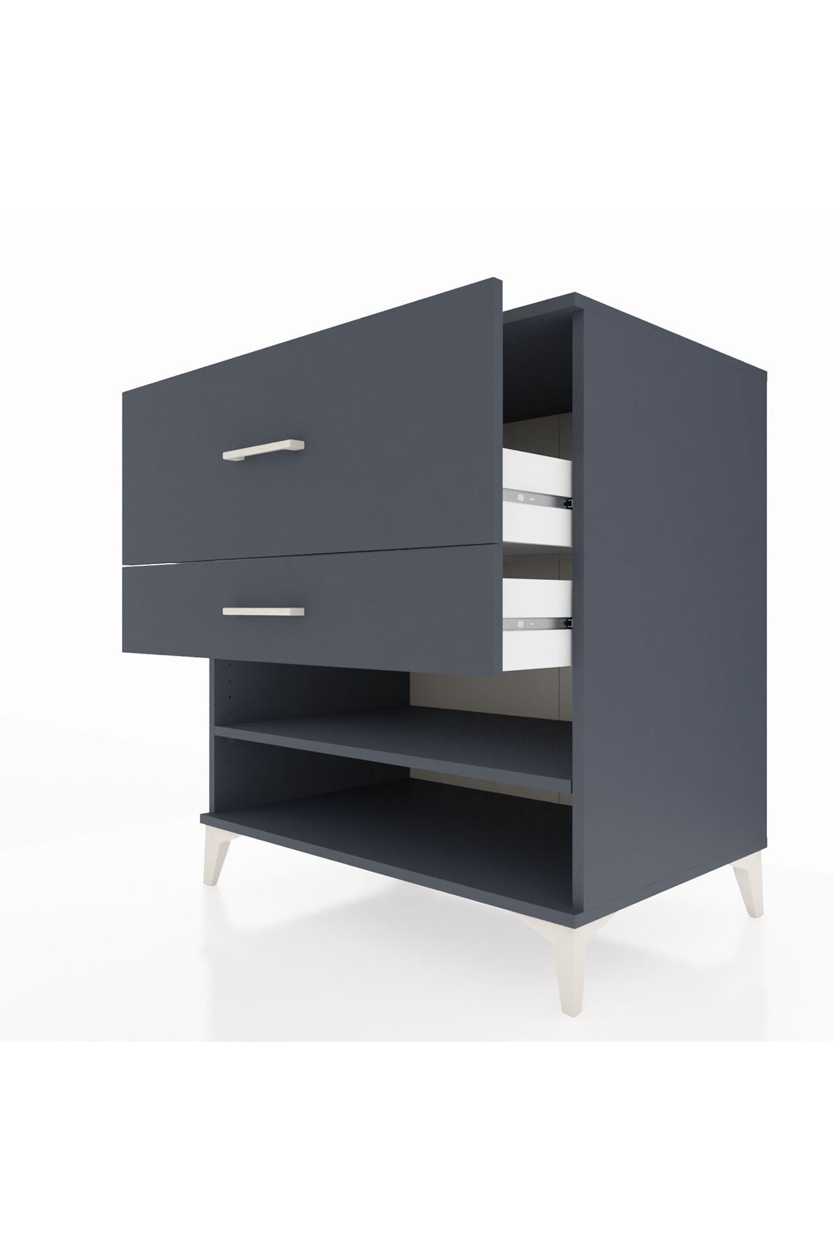 Kronos Şifonyer Tek Raflı 2 Çekmeceli 88x59x96 - S70M016V5C