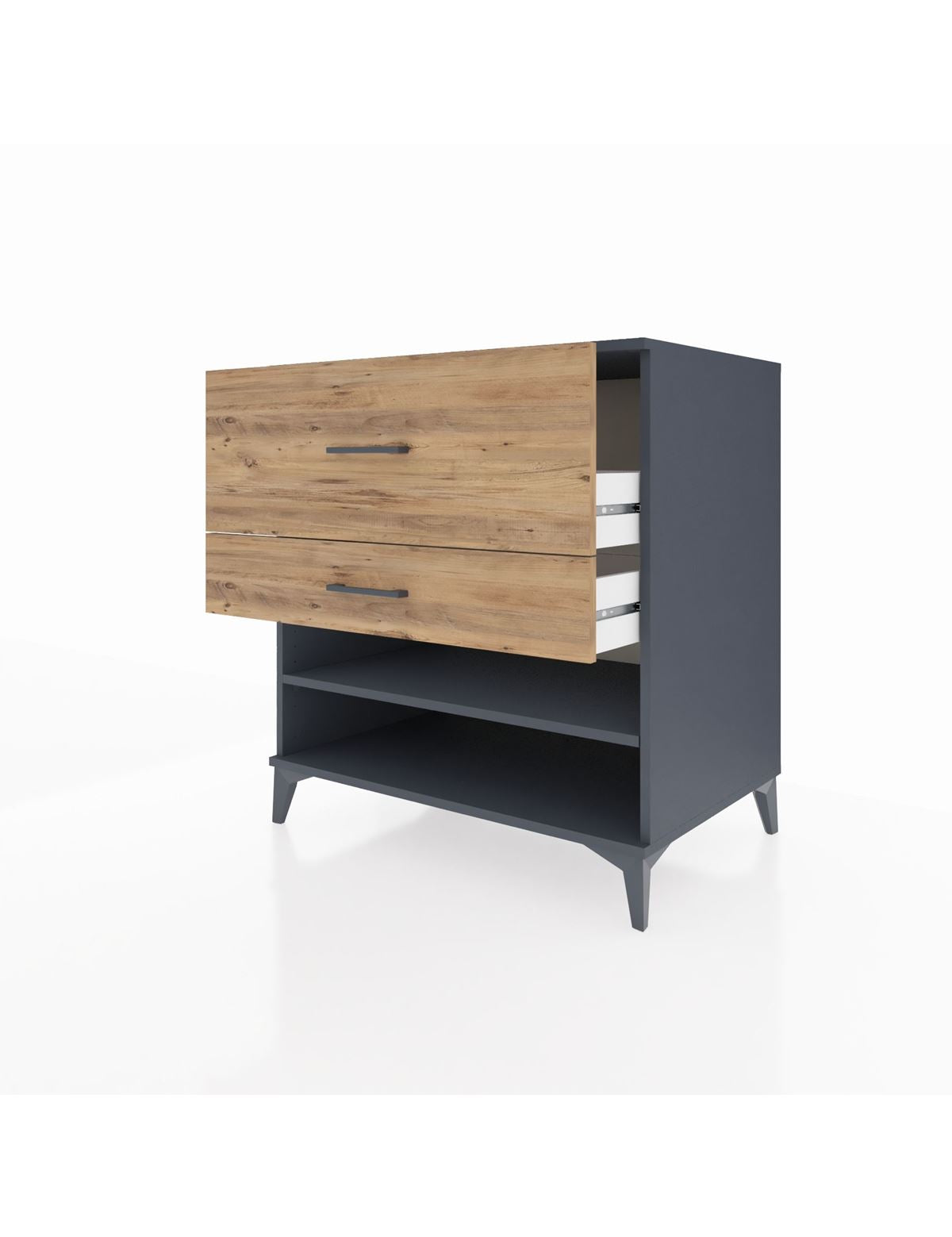 Kronos Şifonyer Tek Raflı 2 Çekmeceli 88x59x96 - S70M016V6C