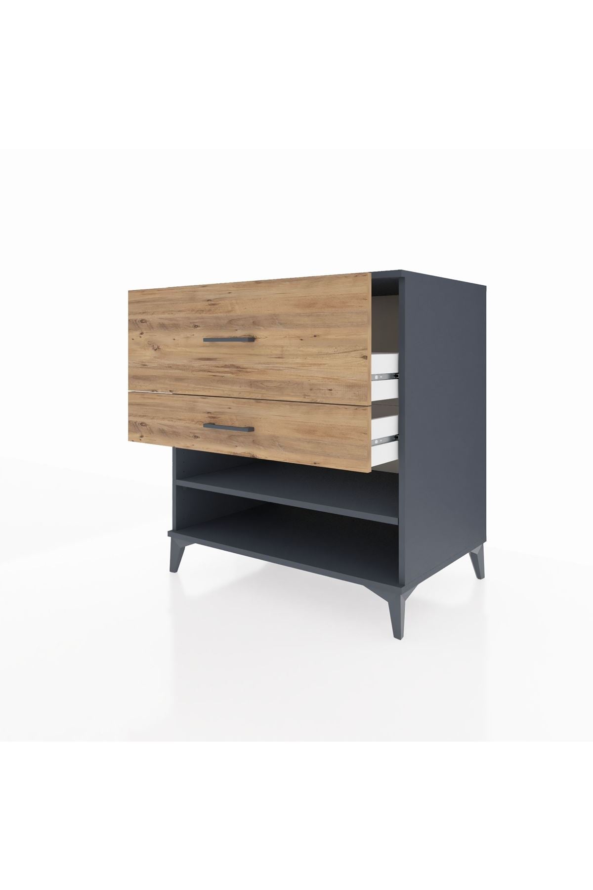 Kronos Şifonyer Tek Raflı 2 Çekmeceli 88x59x96 - S70M016V6C