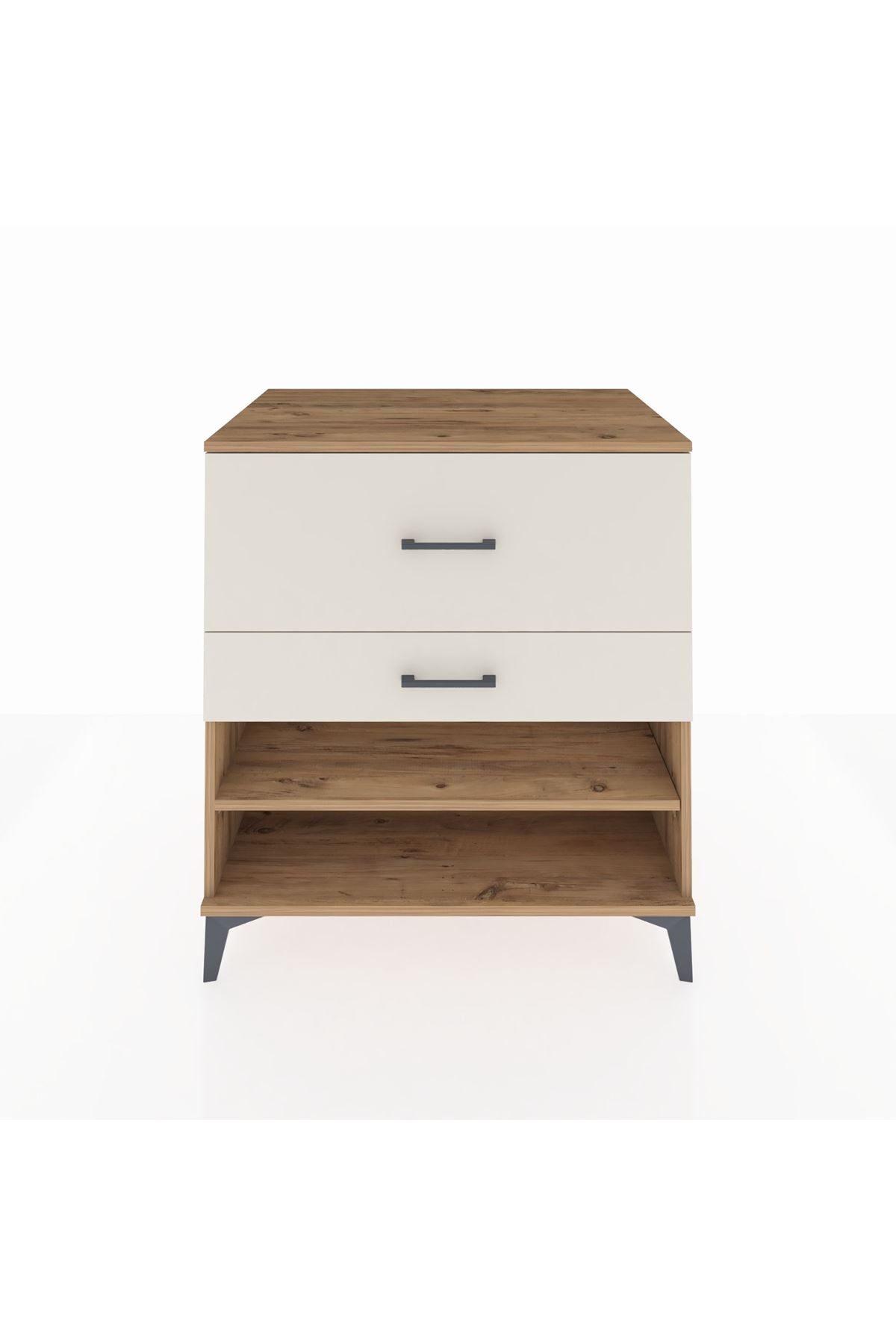 Kronos Şifonyer Tek Raflı 2 Çekmeceli 88x59x96 - S70M016V7C
