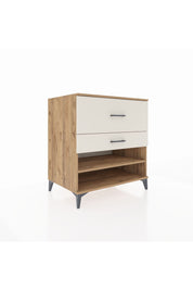 Kronos Şifonyer Tek Raflı 2 Çekmeceli 88x59x96 - S70M016V7C
