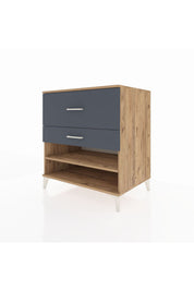 Kronos Şifonyer Tek Raflı 2 Çekmeceli 88x59x96 - S70M016V8C