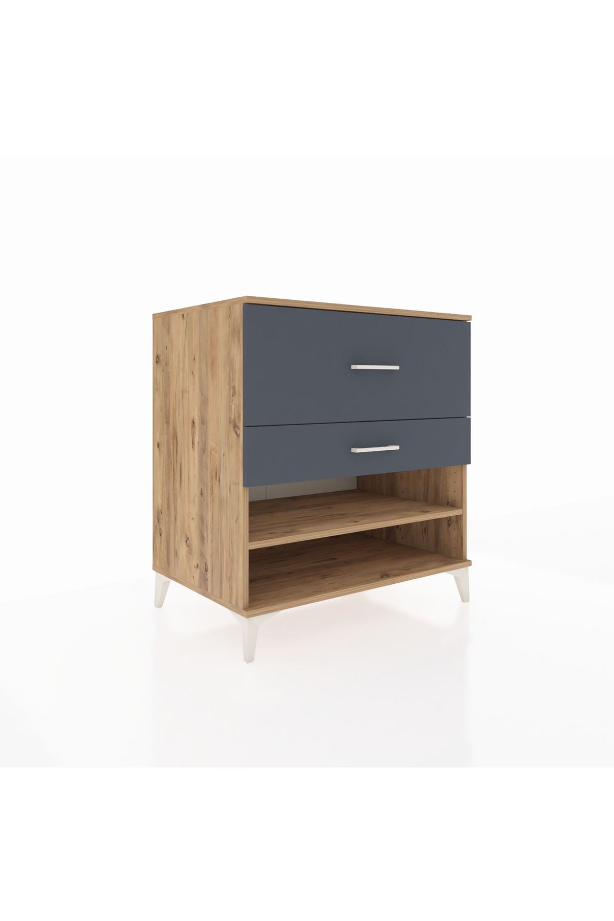 Kronos Şifonyer Tek Raflı 2 Çekmeceli 88x59x96 - S70M016V8C