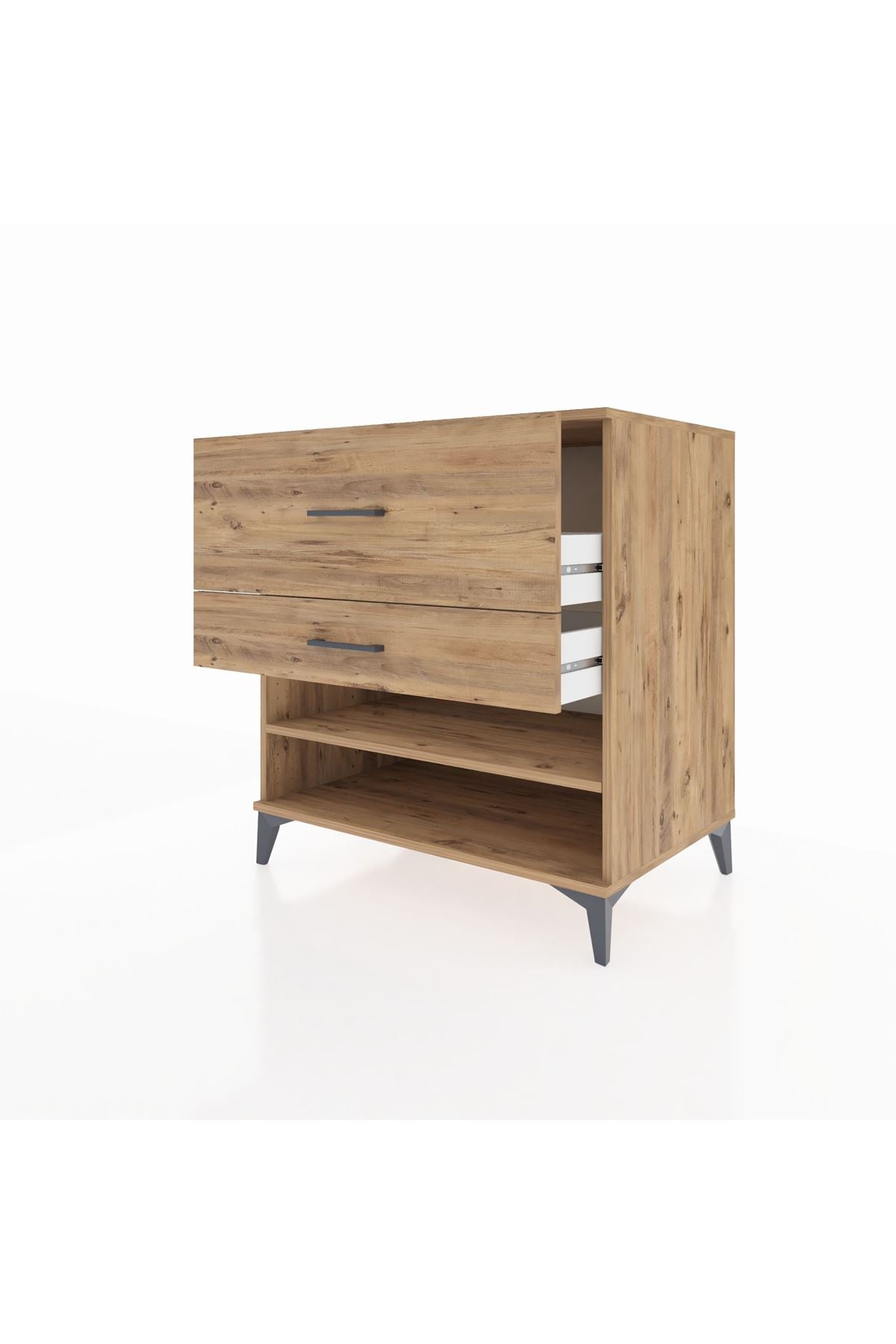 Kronos Şifonyer Tek Raflı 2 Çekmeceli 88x59x96 - S70M016V9C