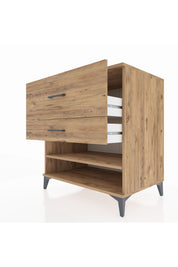 Kronos Şifonyer Tek Raflı 2 Çekmeceli 88x59x96 - S70M016V9C