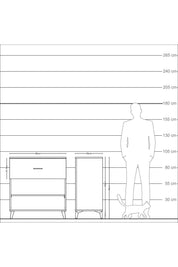 Kronos Şifonyer Tek Raflı Tek Çekmeceli 88x59x96 - S70M017V2C