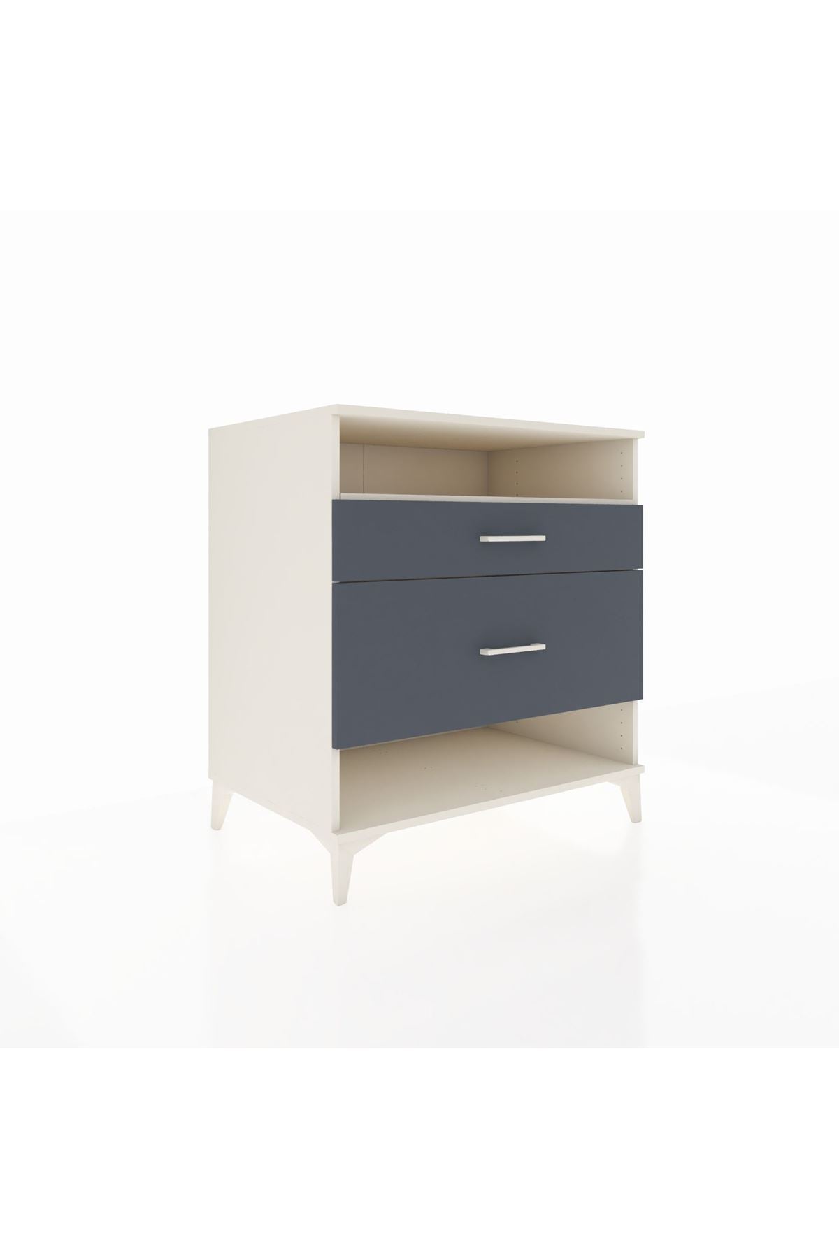 Kronos Şifonyer Tek Raflı 2 Çekmeceli 88x59x96 - S70M019V2C