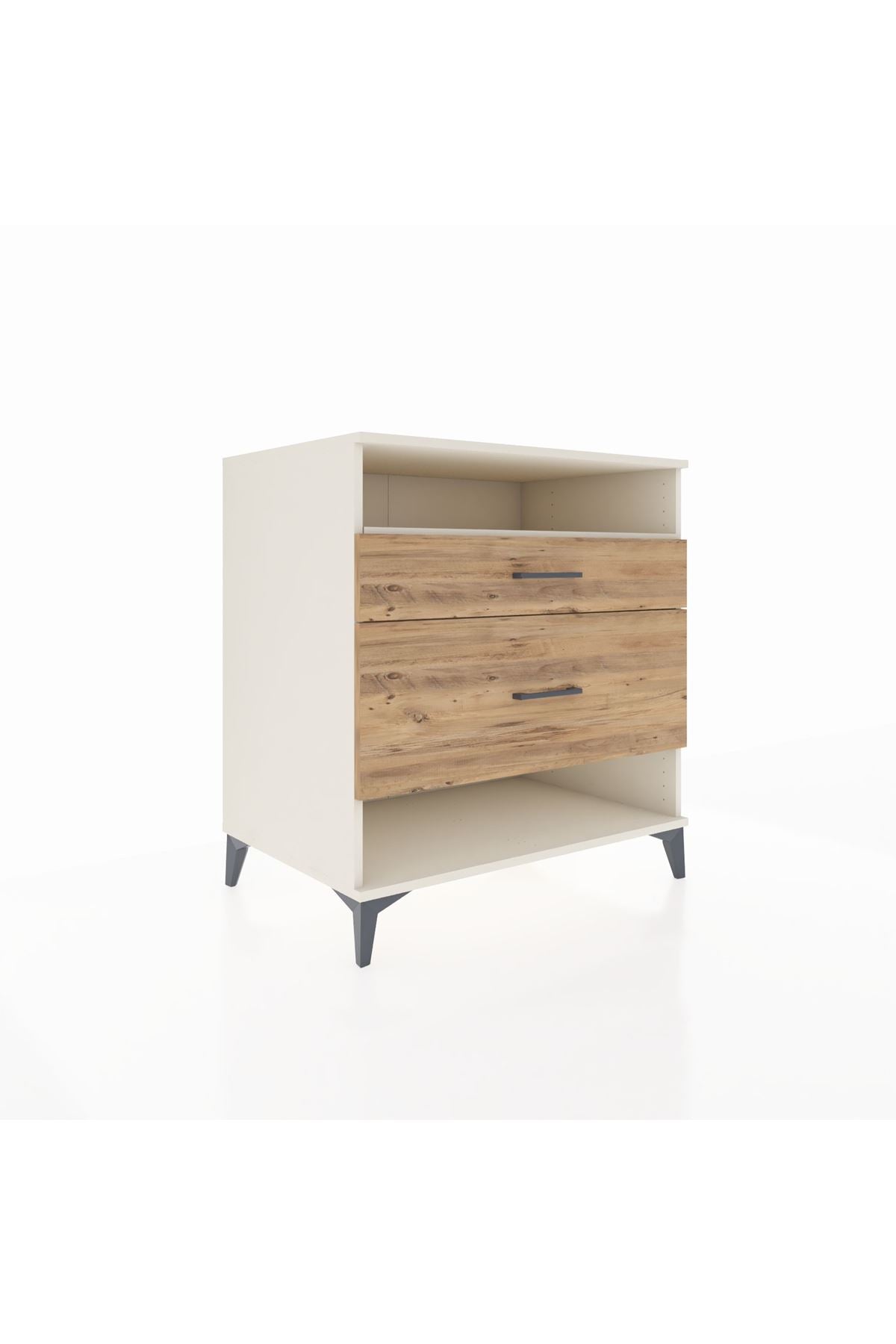 Kronos Şifonyer Tek Raflı 2 Çekmeceli 88x59x96 - S70M019V3C