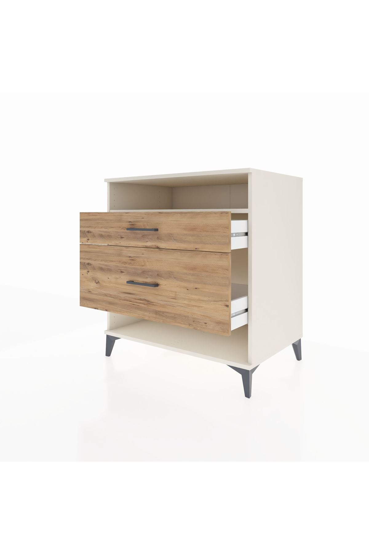 Kronos Şifonyer Tek Raflı 2 Çekmeceli 88x59x96 - S70M019V3C