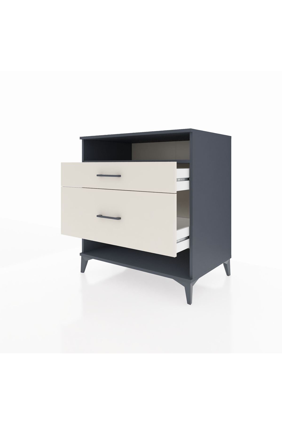 Kronos Şifonyer Tek Raflı 2 Çekmeceli 88x59x96 - S70M019V4C