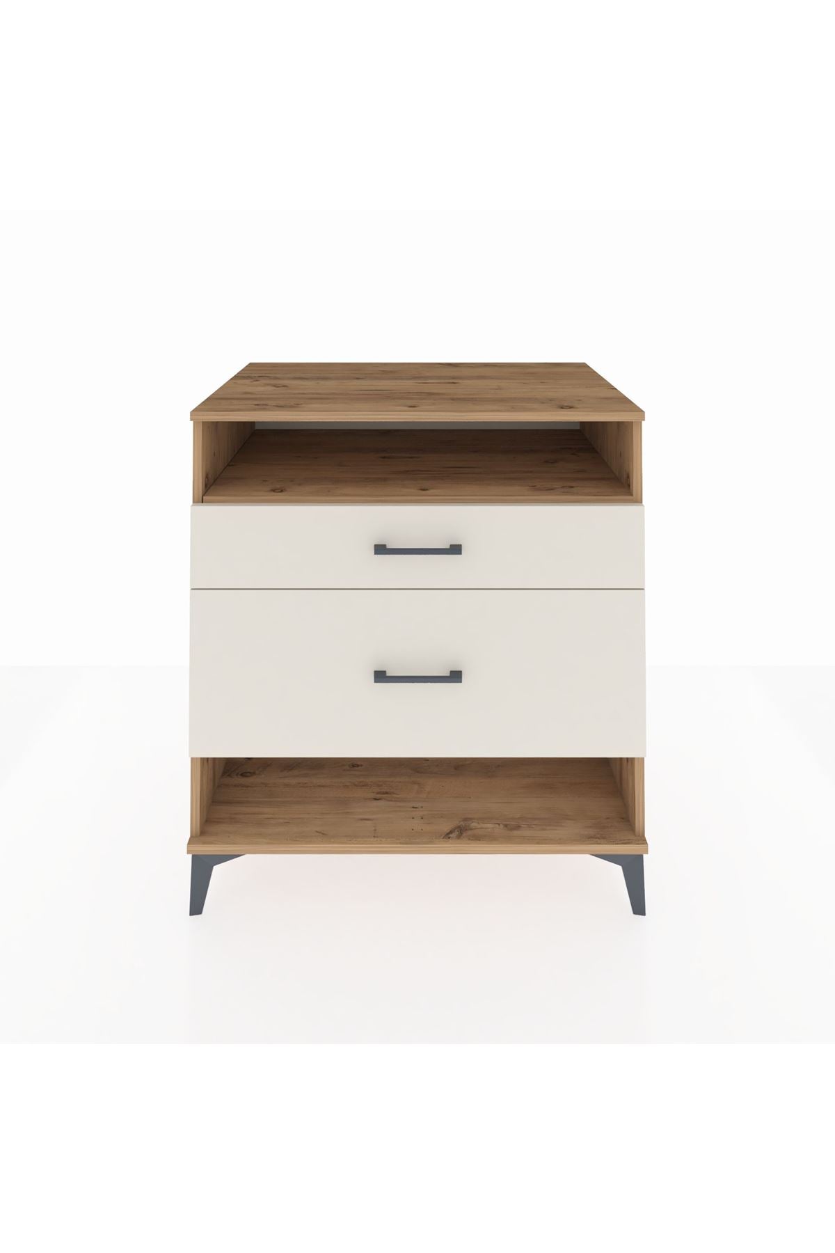 Kronos Şifonyer Tek Raflı 2 Çekmeceli 88x59x96 - S70M019V7C