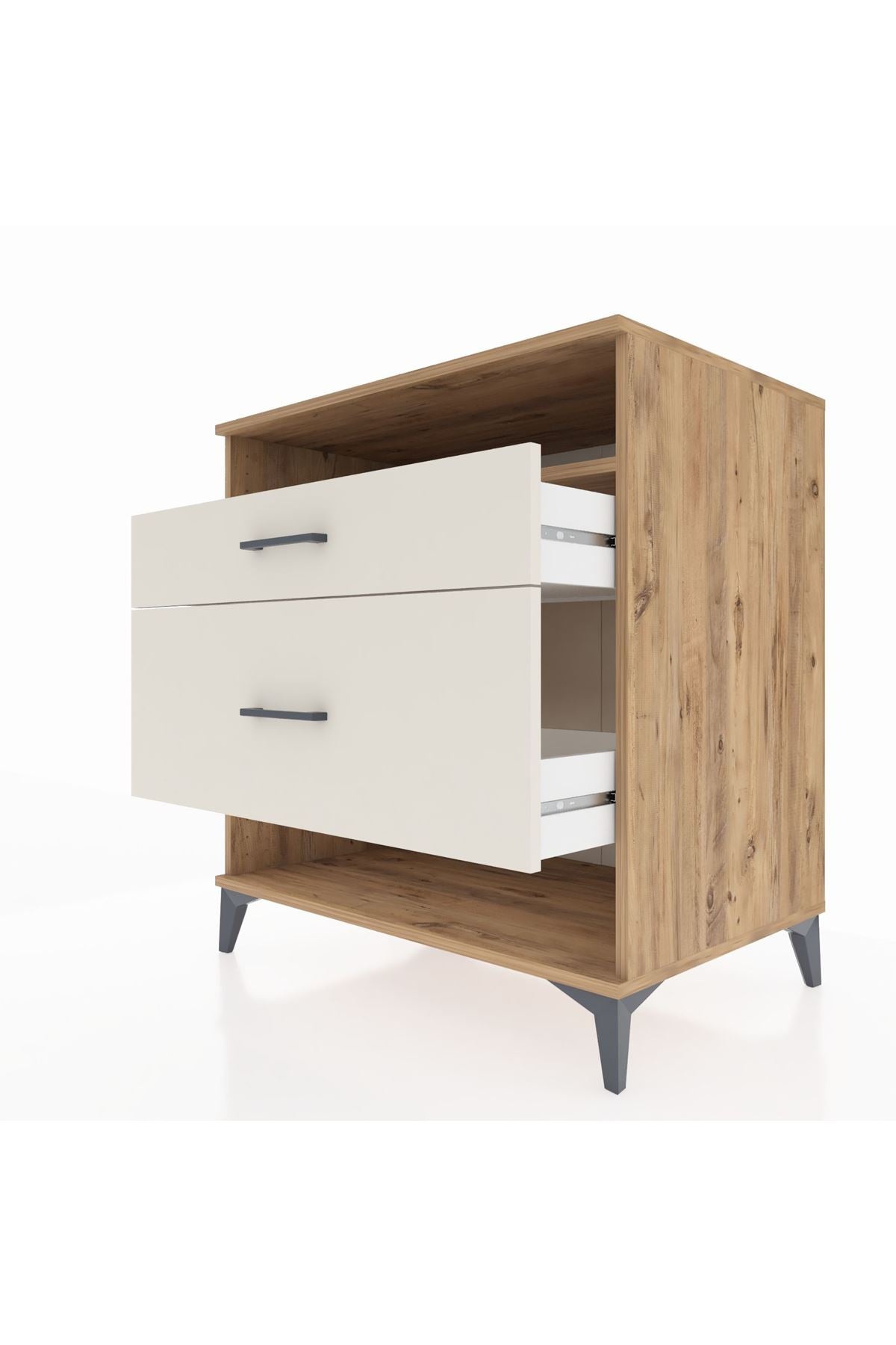 Kronos Şifonyer Tek Raflı 2 Çekmeceli 88x59x96 - S70M019V7C
