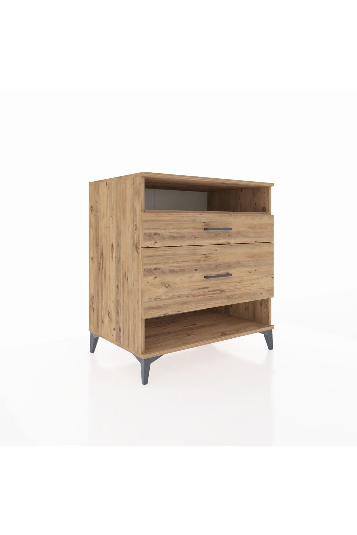 Kronos Şifonyer Tek Raflı 2 Çekmeceli 88x59x96 - S70M019V9C
