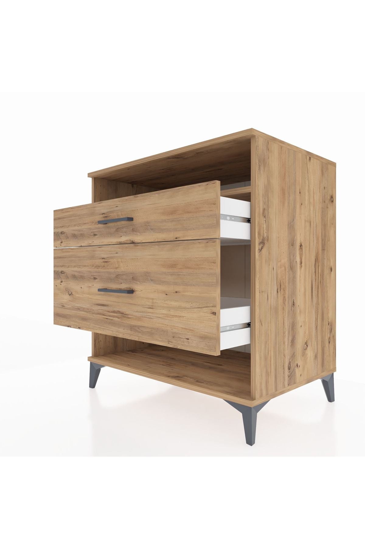 Kronos Şifonyer Tek Raflı 2 Çekmeceli 88x59x96 - S70M019V9C