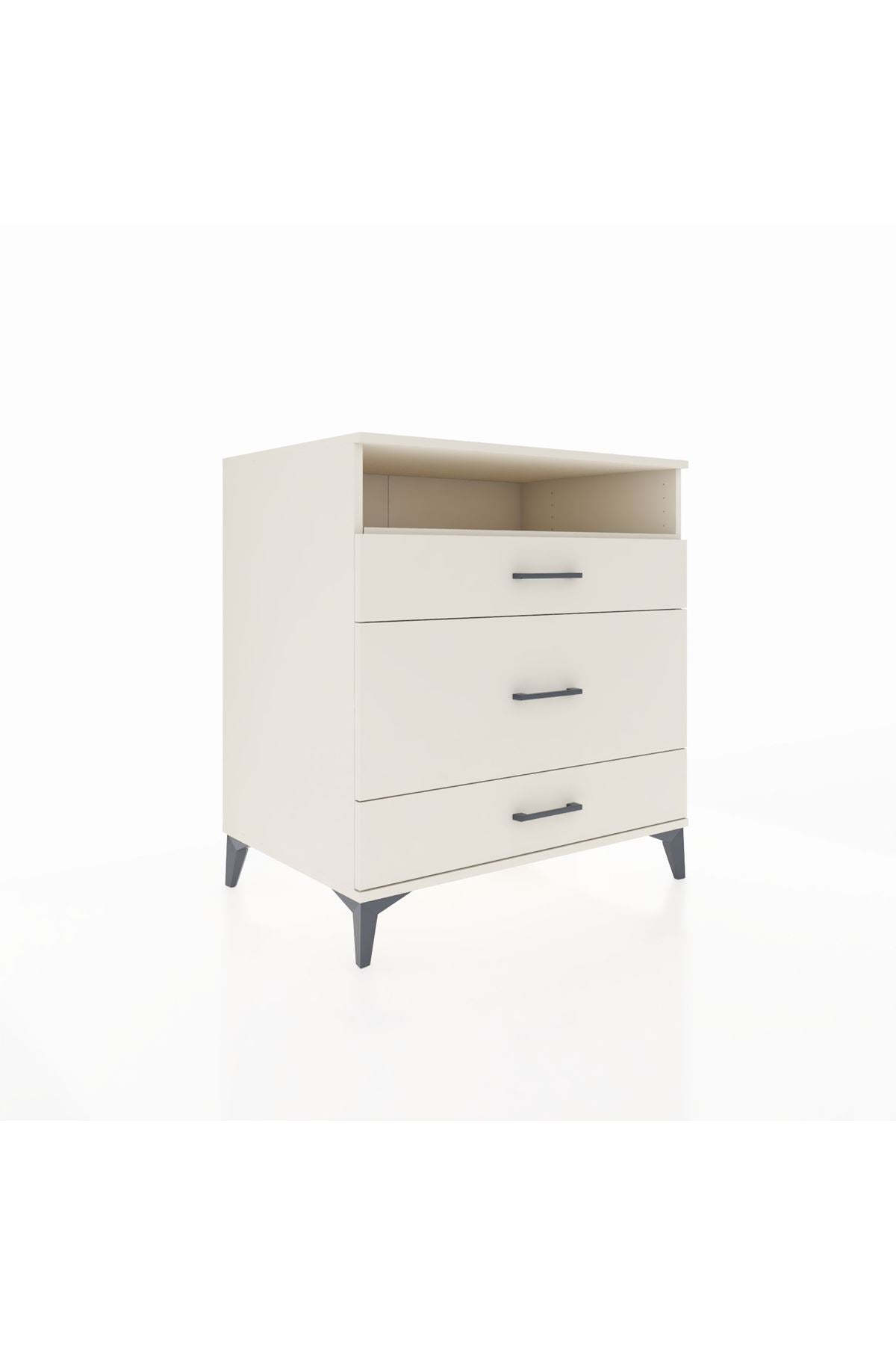 Kronos Şifonyer Tek Raflı 3 Çekmeceli 88x59x96 - S70M020V1C
