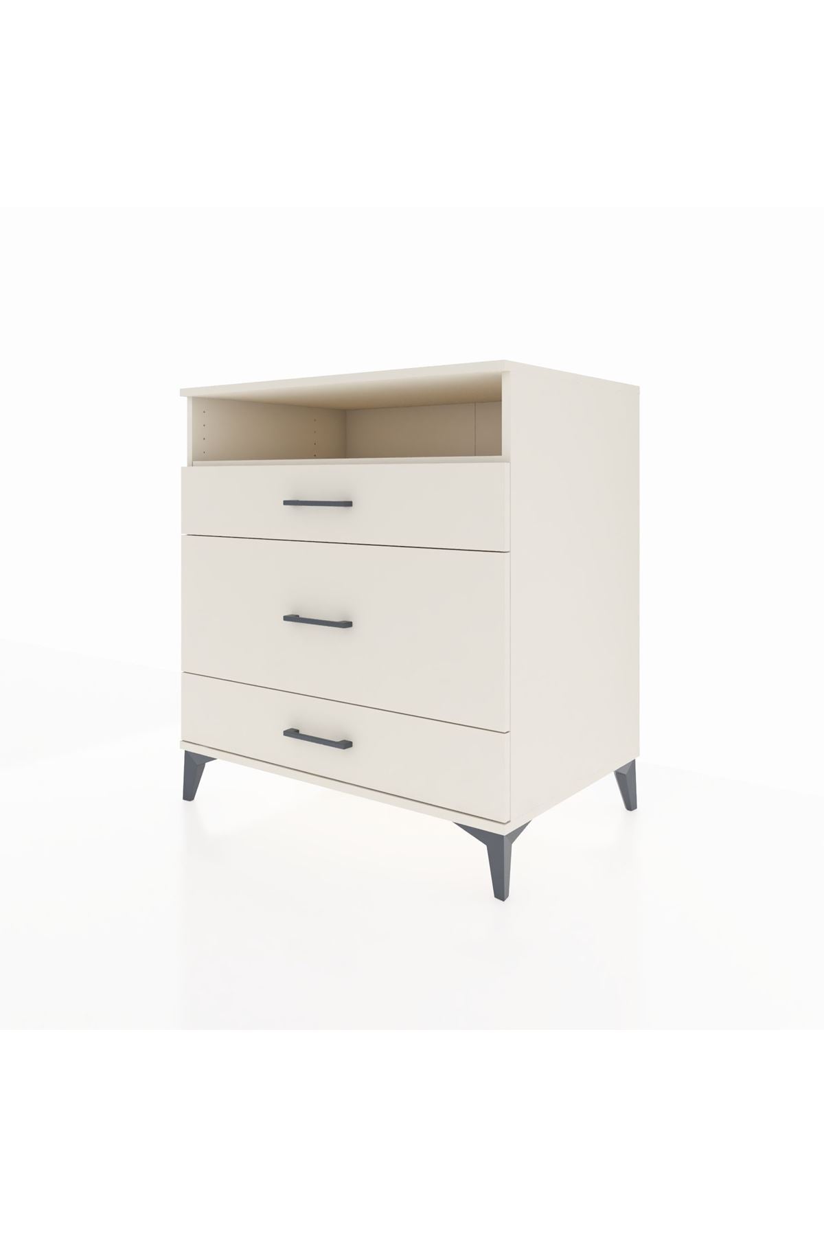 Kronos Şifonyer Tek Raflı 3 Çekmeceli 88x59x96 - S70M020V1C