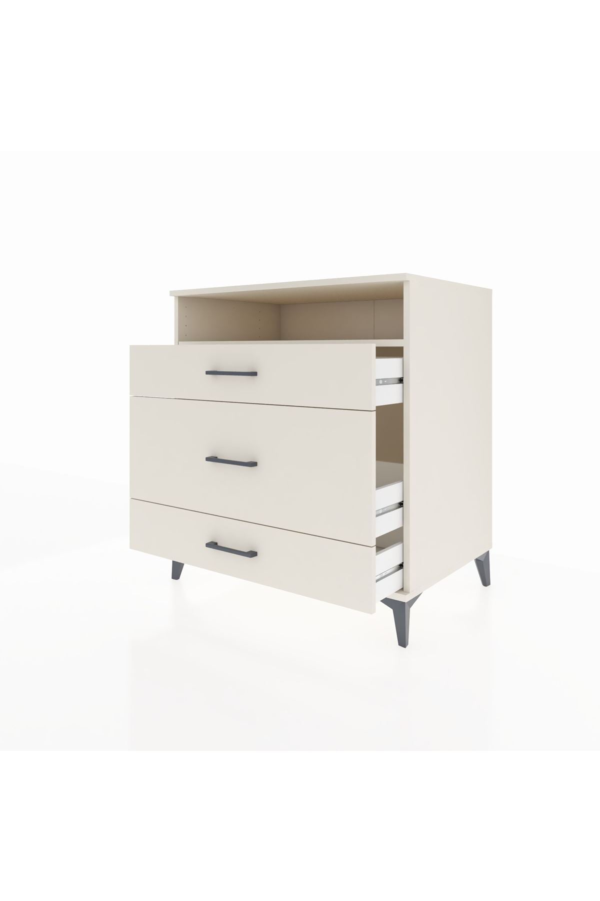 Kronos Şifonyer Tek Raflı 3 Çekmeceli 88x59x96 - S70M020V1C