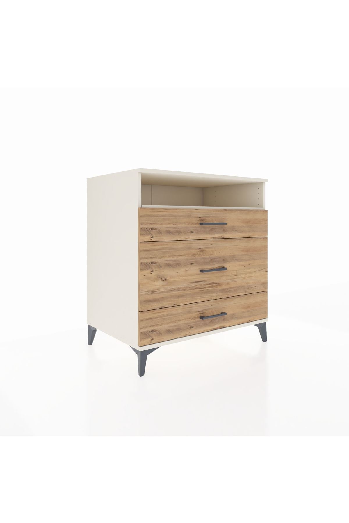 Kronos Şifonyer Tek Raflı 3 Çekmeceli 88x59x96 - S70M020V3C