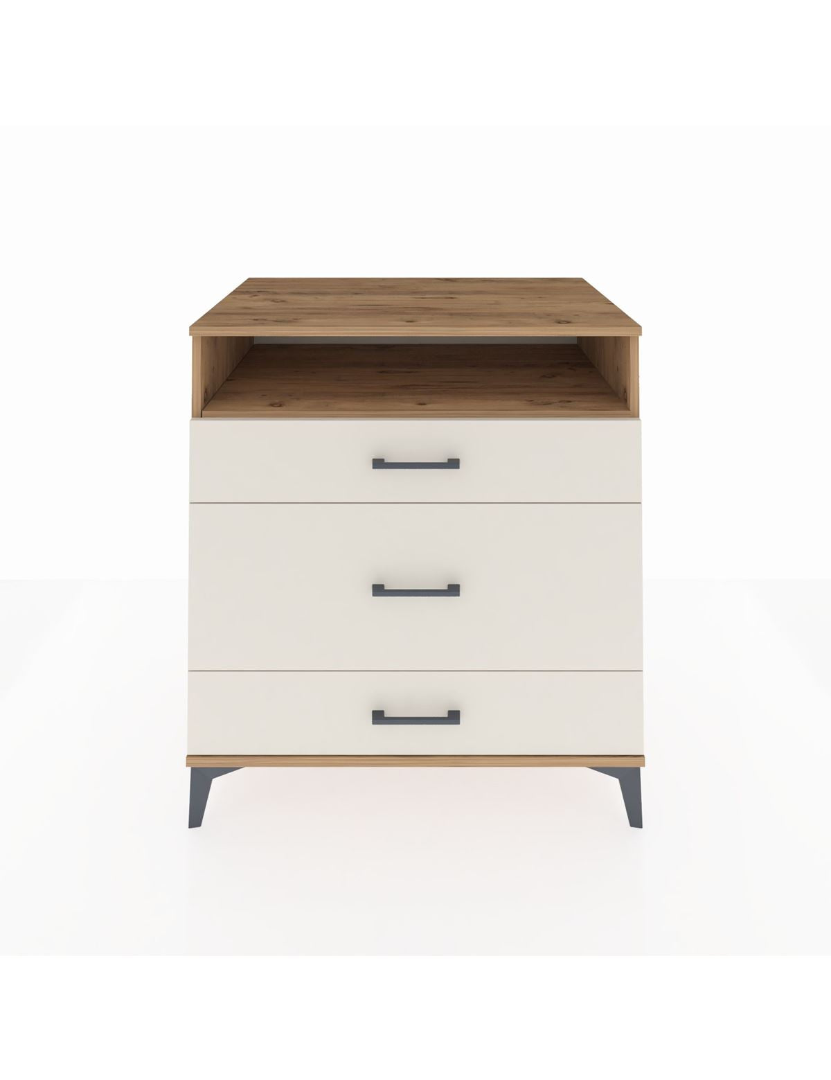 Kronos Şifonyer Tek Raflı 3 Çekmeceli 88x59x96 - S70M020V7C