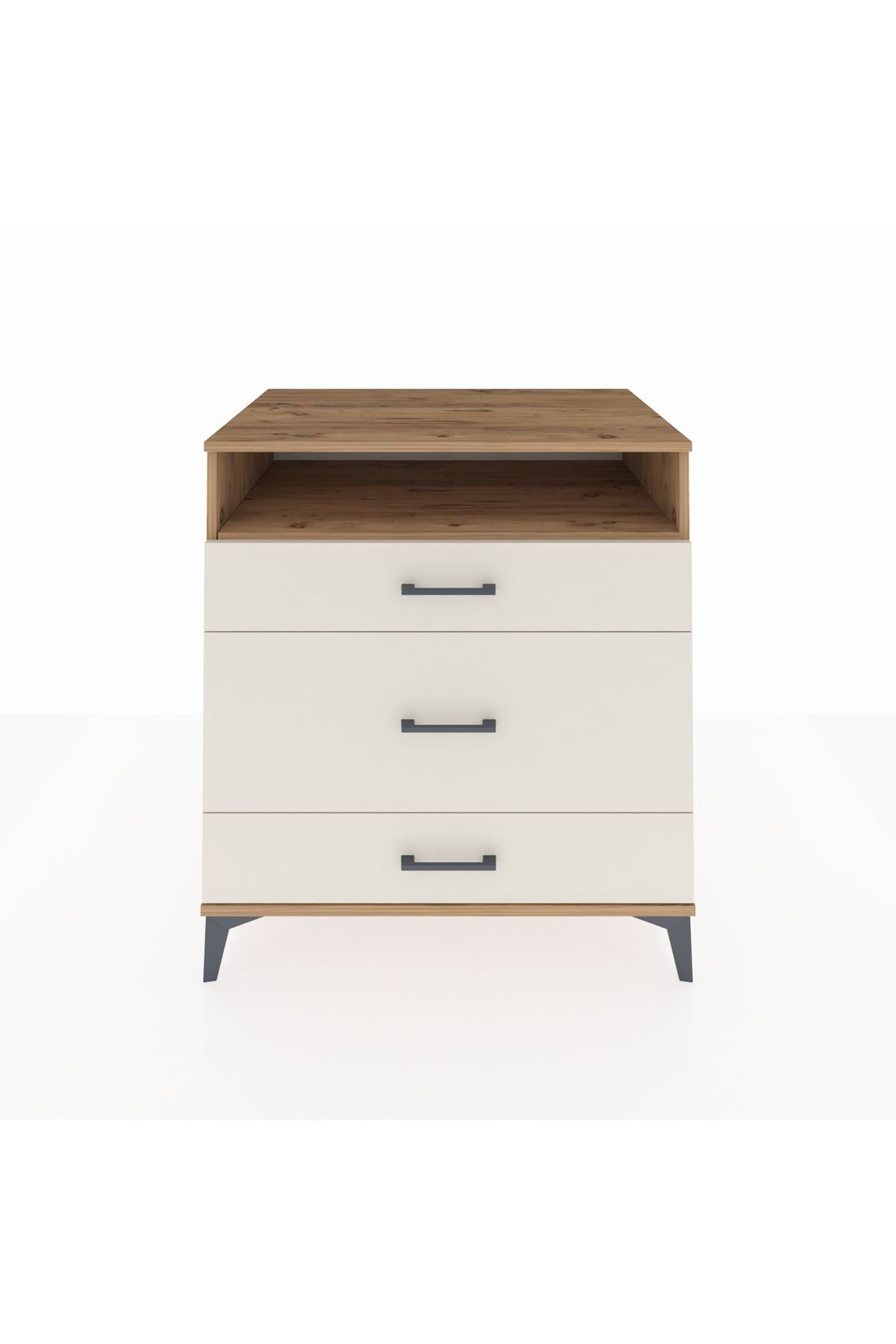 Kronos Şifonyer Tek Raflı 3 Çekmeceli 88x59x96 - S70M020V7C