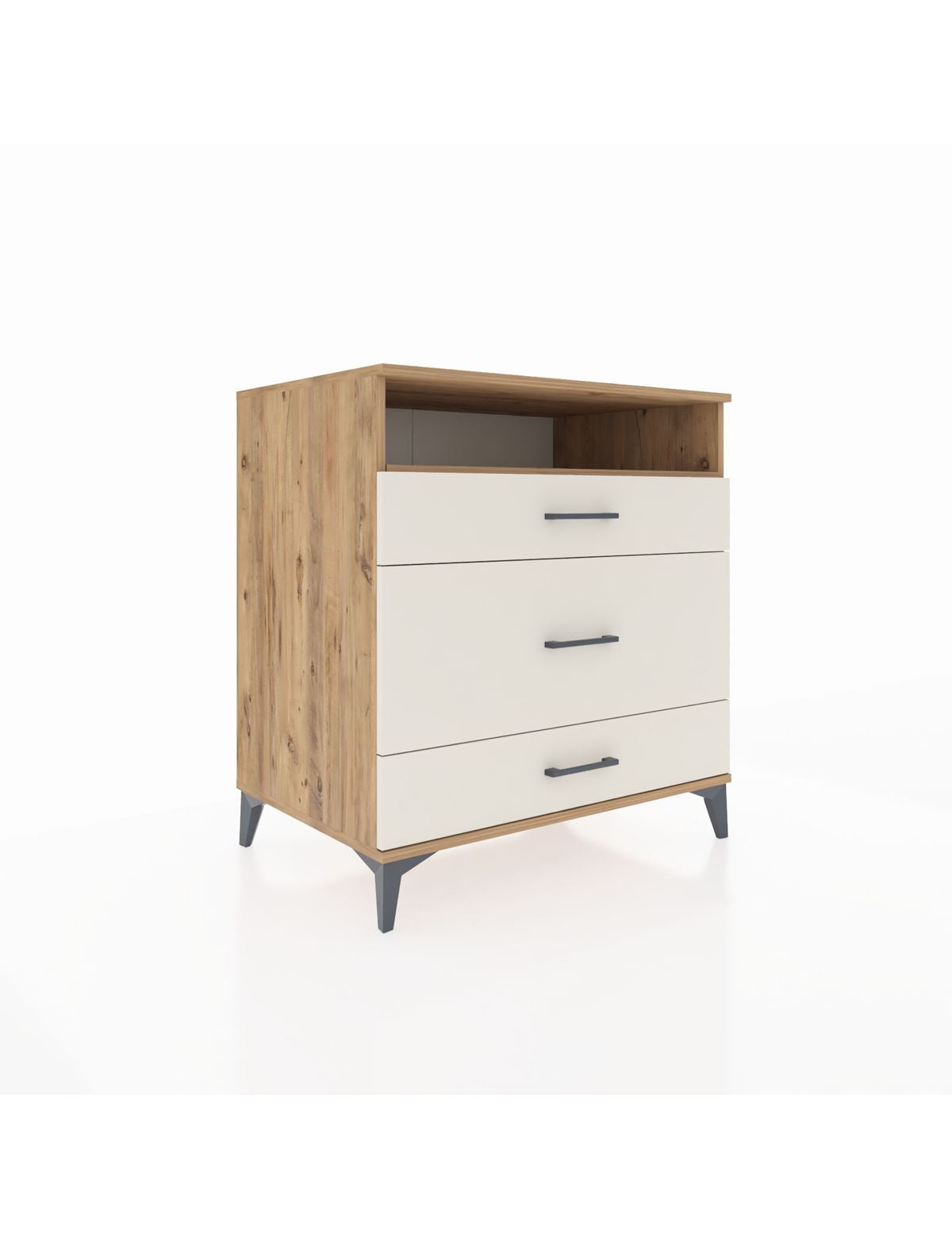 Kronos Şifonyer Tek Raflı 3 Çekmeceli 88x59x96 - S70M020V7C