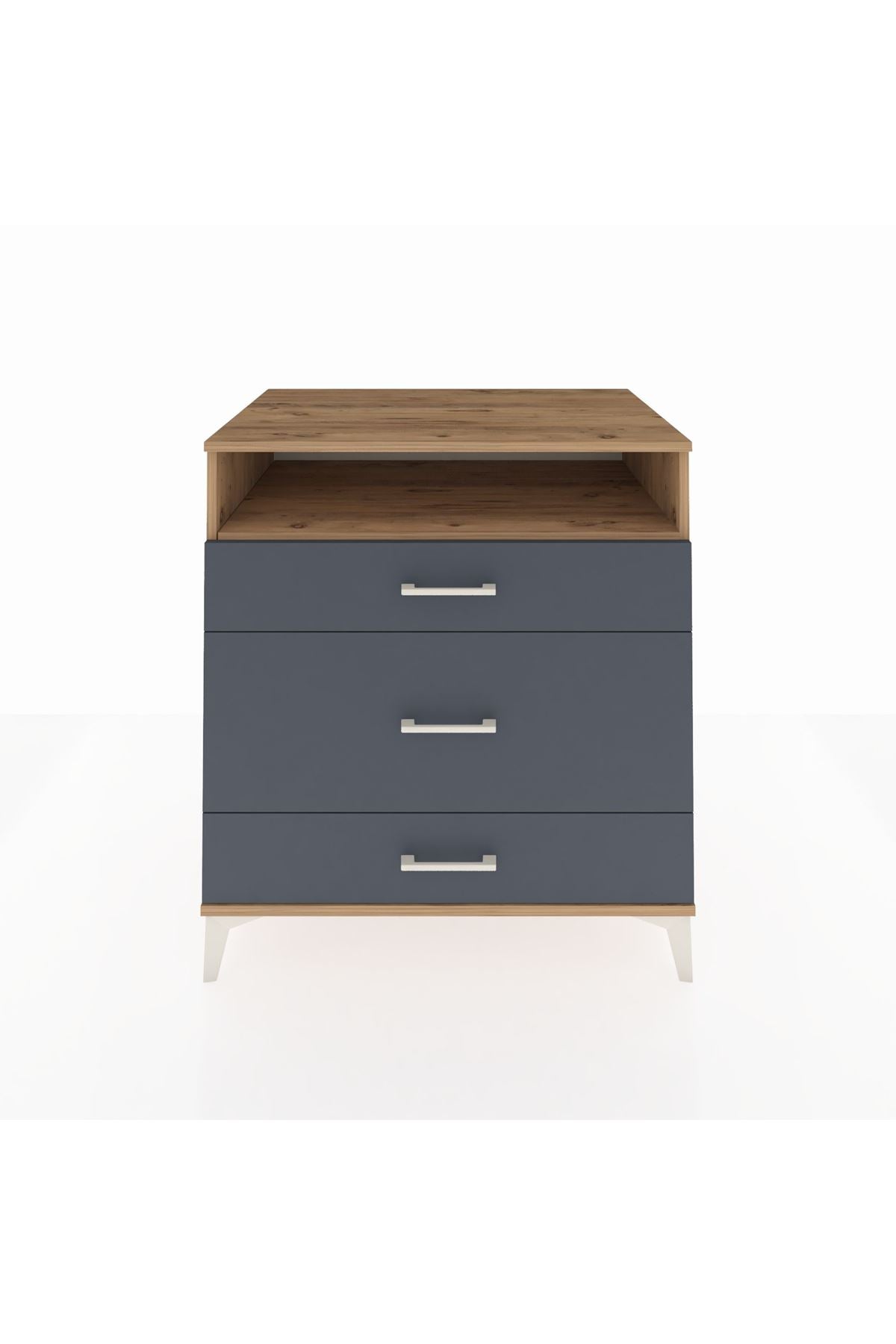 Kronos Şifonyer Tek Raflı 3 Çekmeceli 88x59x96 - S70M020V8C