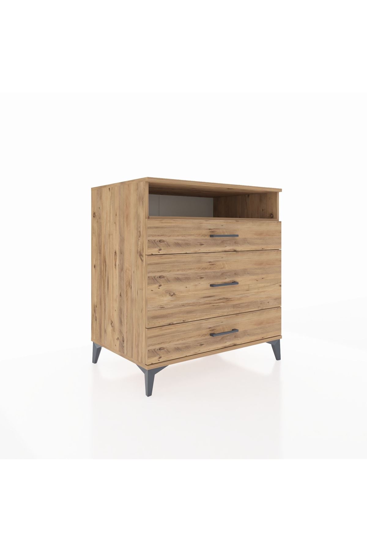 Kronos Şifonyer Tek Raflı 3 Çekmeceli 88x59x96 - S70M020V9C