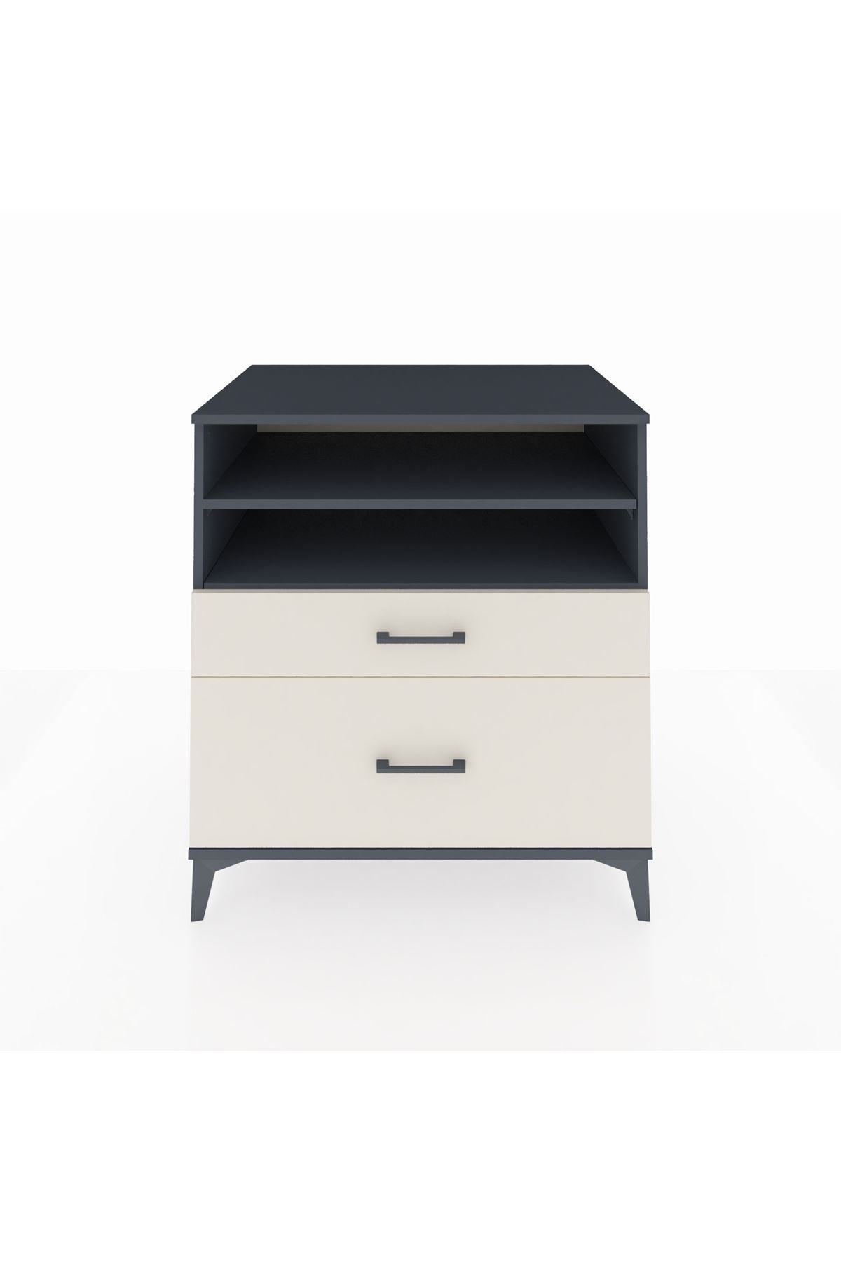 Kronos Şifonyer 2 Raflı 2 Çekmeceli 88x59x96 - S70M021V4C