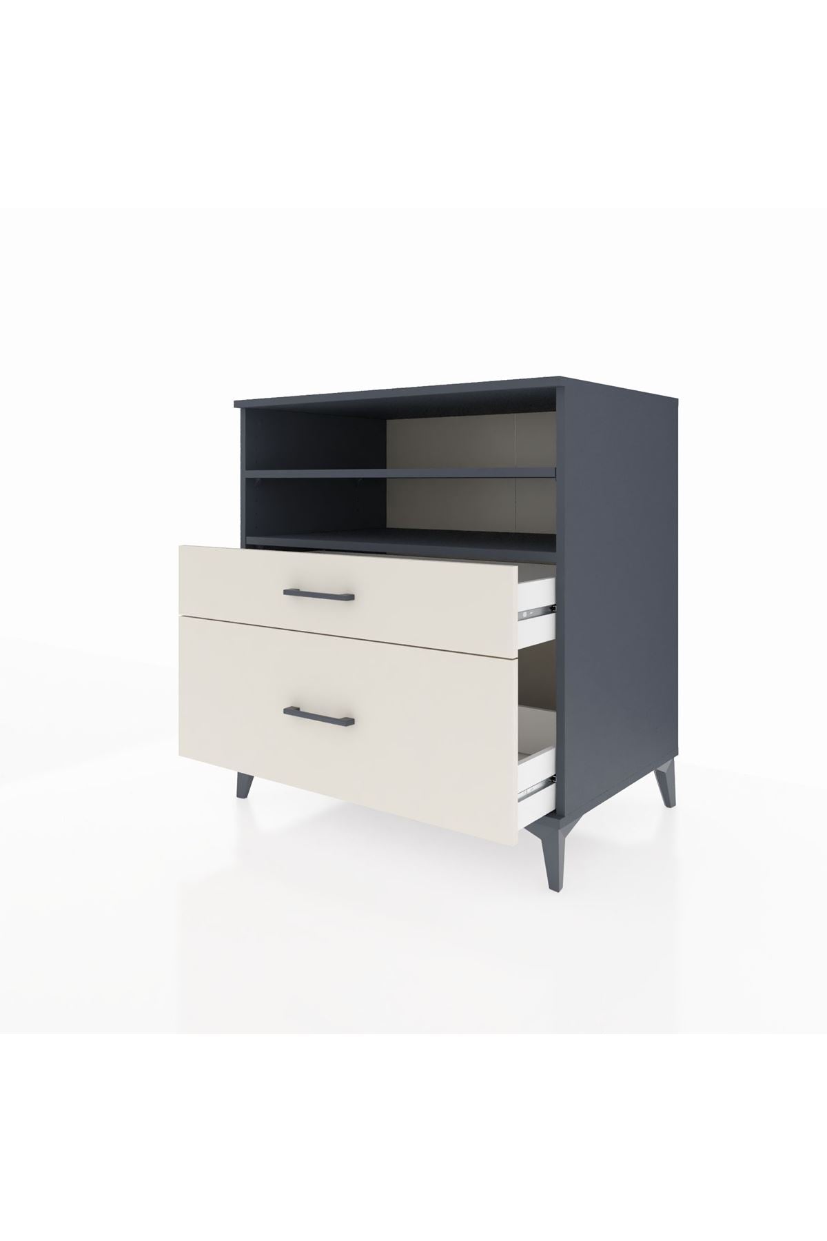 Kronos Şifonyer 2 Raflı 2 Çekmeceli 88x59x96 - S70M021V4C