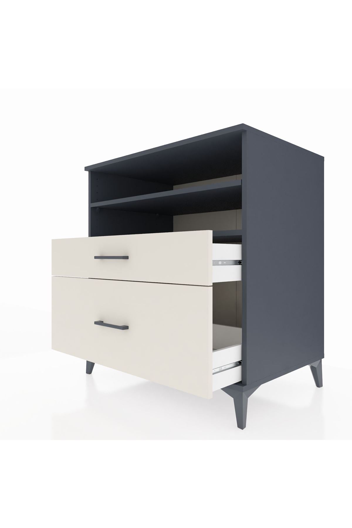 Kronos Şifonyer 2 Raflı 2 Çekmeceli 88x59x96 - S70M021V4C