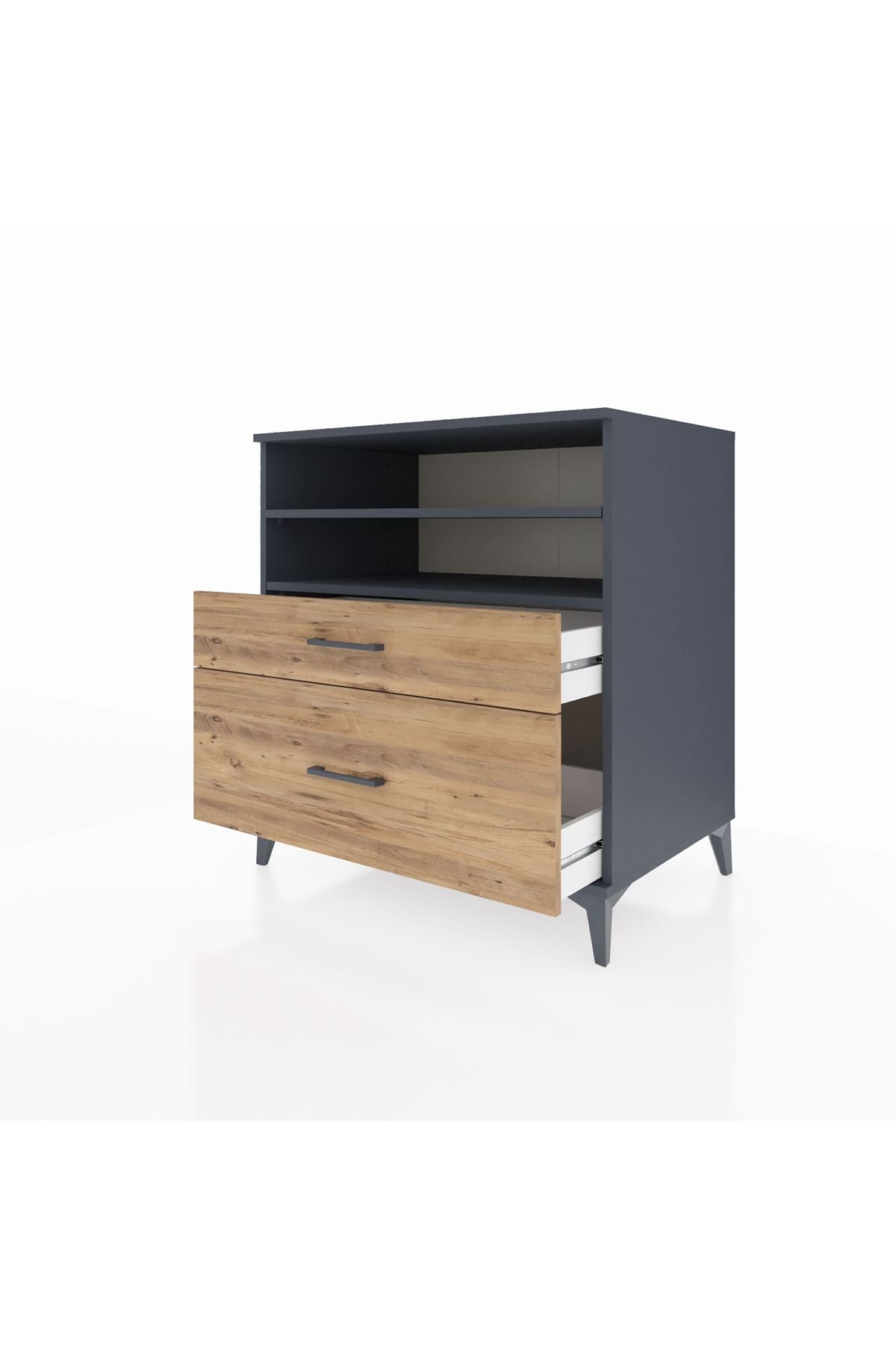 Kronos Şifonyer 2 Raflı 2 Çekmeceli 88x59x96 - S70M021V6C