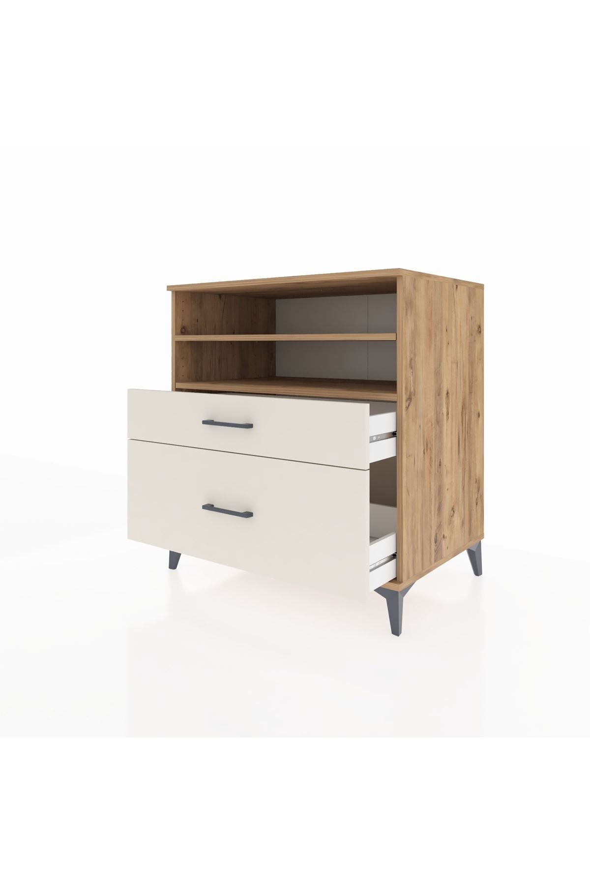Kronos Şifonyer 2 Raflı 2 Çekmeceli 88x59x96 - S70M021V7C