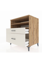 Kronos Şifonyer 2 Raflı 2 Çekmeceli 88x59x96 - S70M021V7C