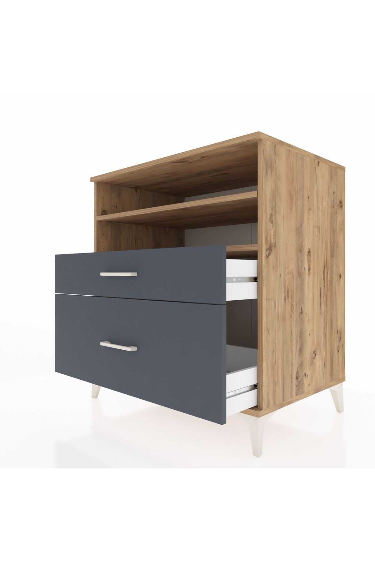 Kronos Şifonyer 2 Raflı 2 Çekmeceli 88x59x96 - S70M021V8C