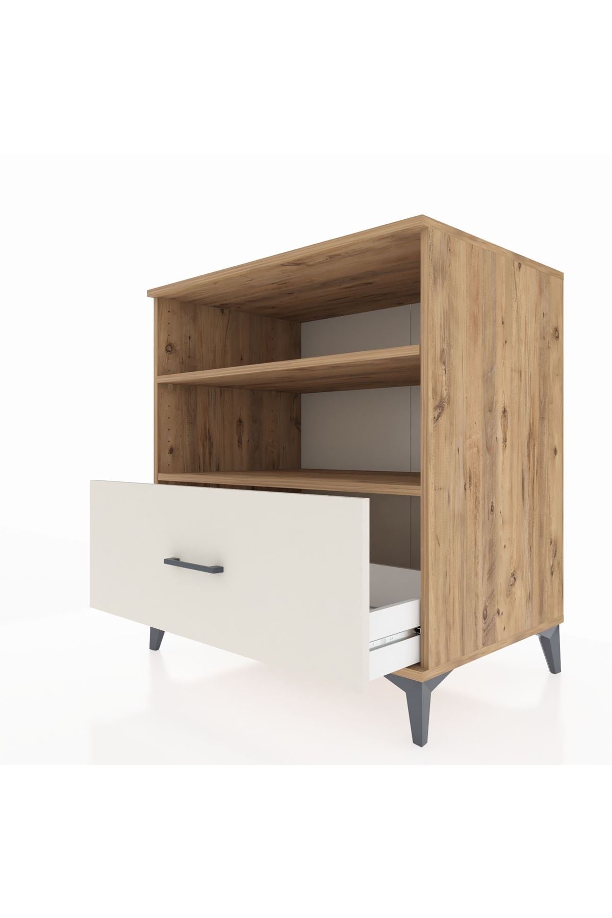 Kronos Şifonyer 2 Raflı Tek Çekmeceli 88x59x96 - S70M022V7C