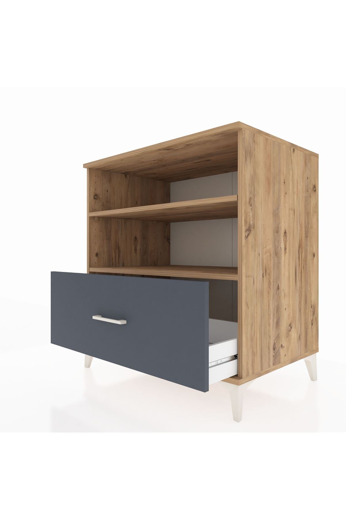 Kronos Şifonyer 2 Raflı Tek Çekmeceli 88x59x96 - S70M022V8C