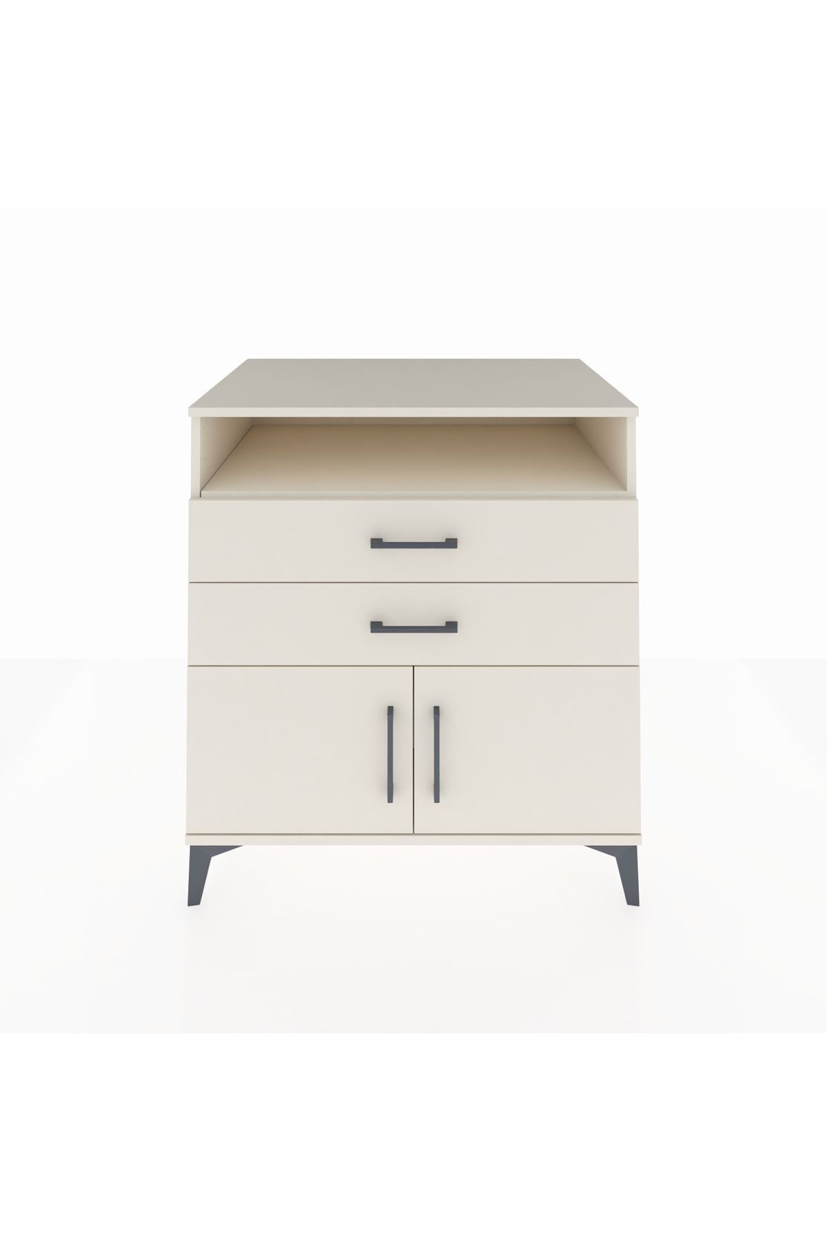 Kronos Şifonyer 2 Raflı 2 Çekmeceli 2 Kapaklı 88x59x96 - S70M024V1C