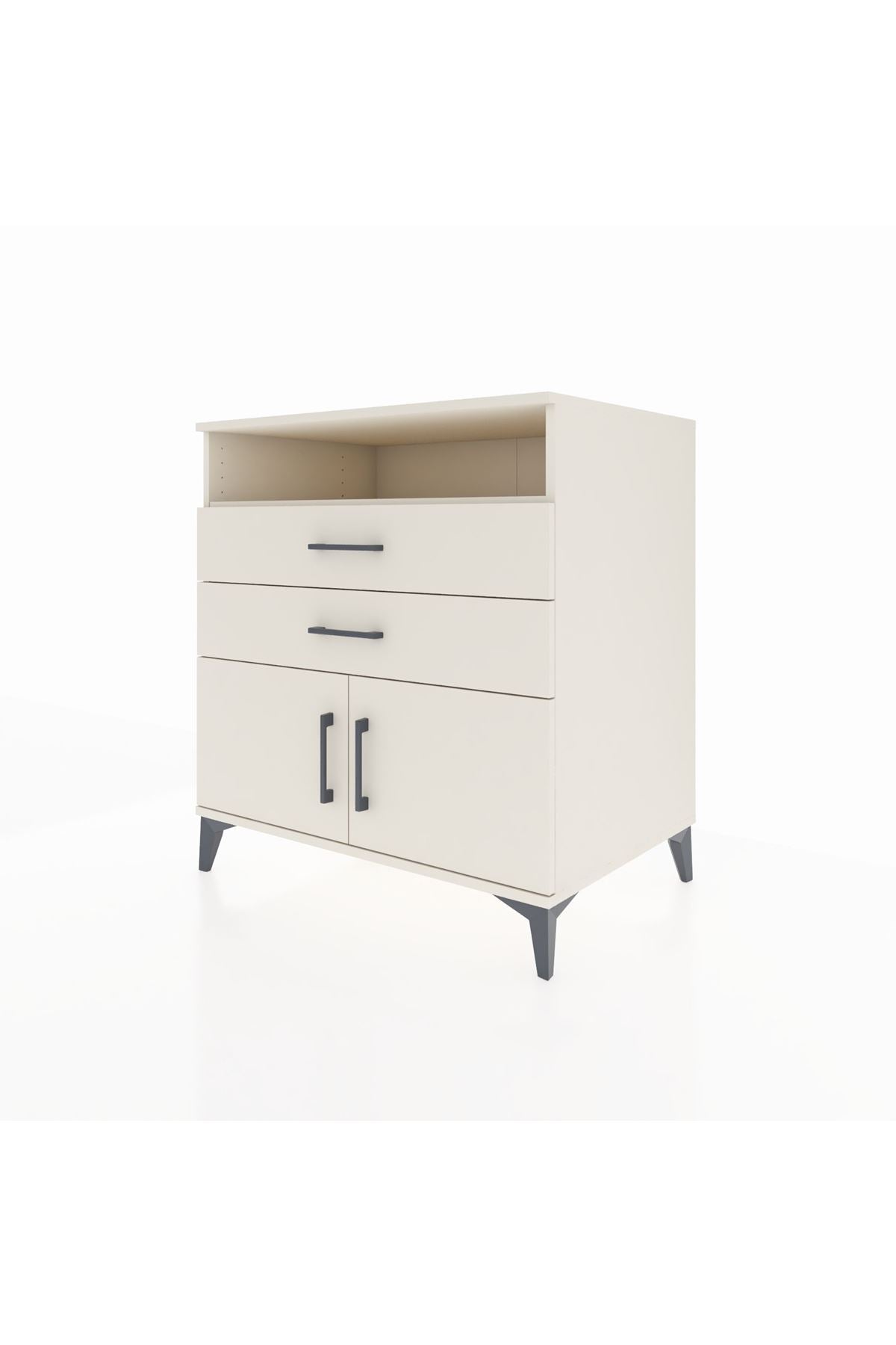 Kronos Şifonyer 2 Raflı 2 Çekmeceli 2 Kapaklı 88x59x96 - S70M024V1C