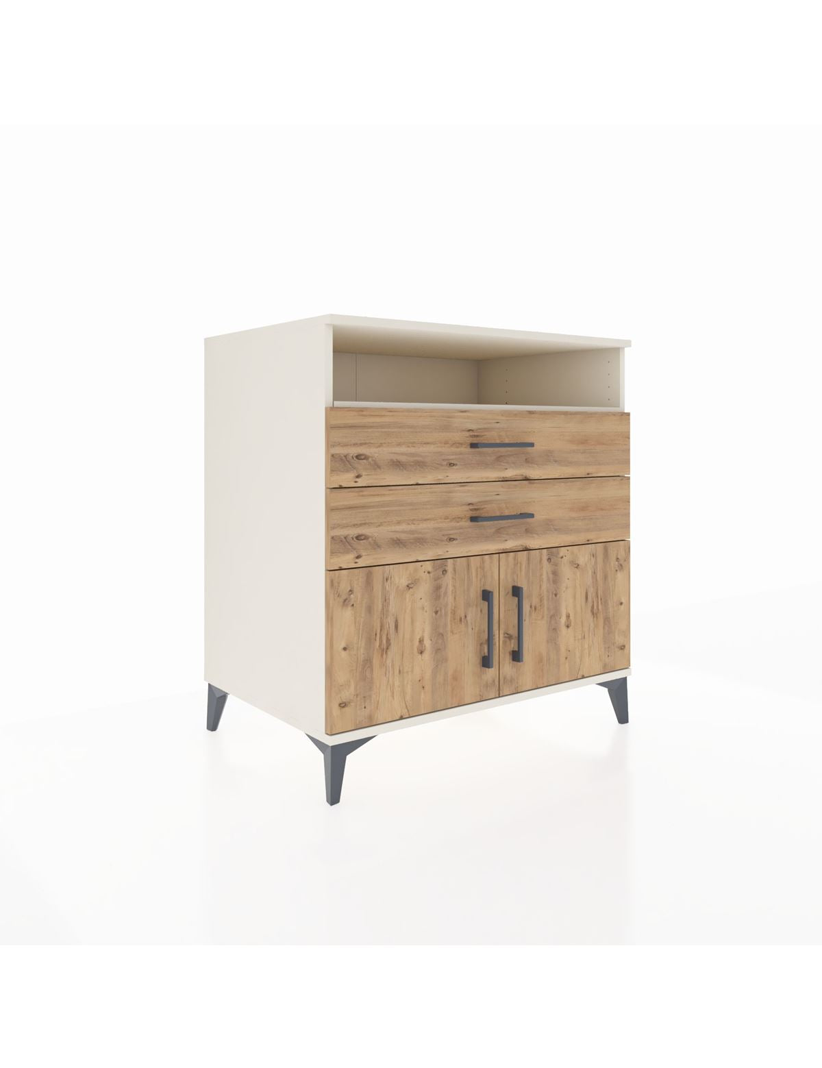 Kronos Şifonyer 2 Raflı 2 Çekmeceli 2 Kapaklı 88x59x96 - S70M024V3C