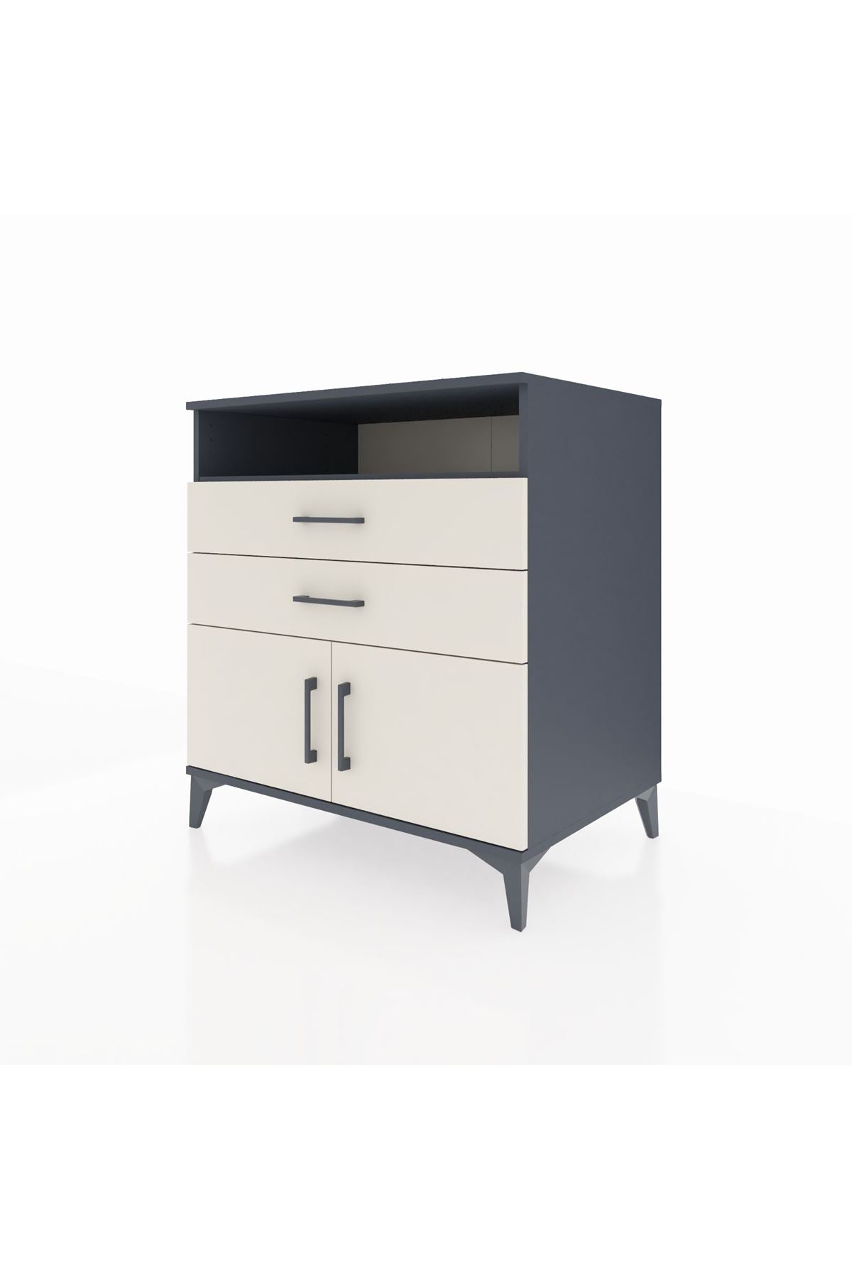 Kronos Şifonyer 2 Raflı 2 Çekmeceli 2 Kapaklı 88x59x96 - S70M024V4C