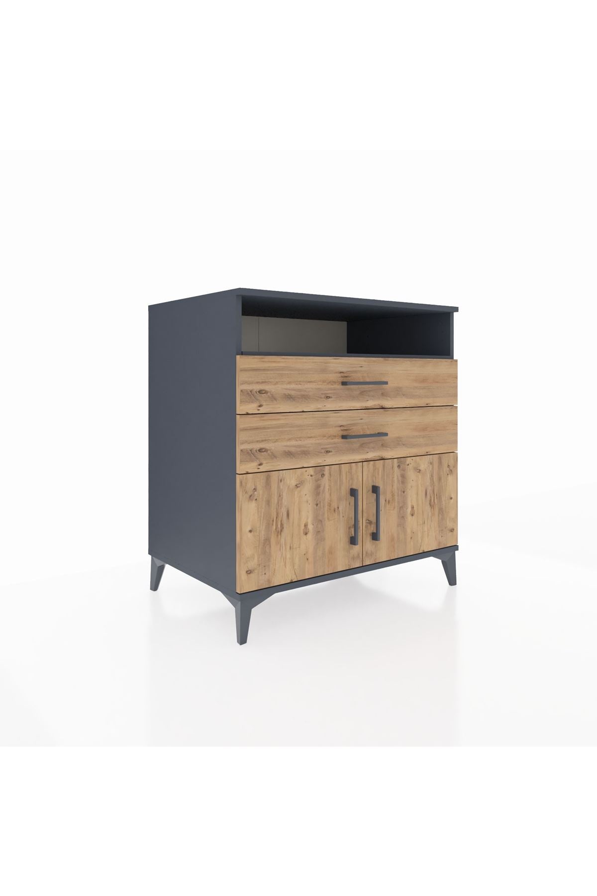 Kronos Şifonyer 2 Raflı 2 Çekmeceli 2 Kapaklı 88x59x96 - S70M024V6C