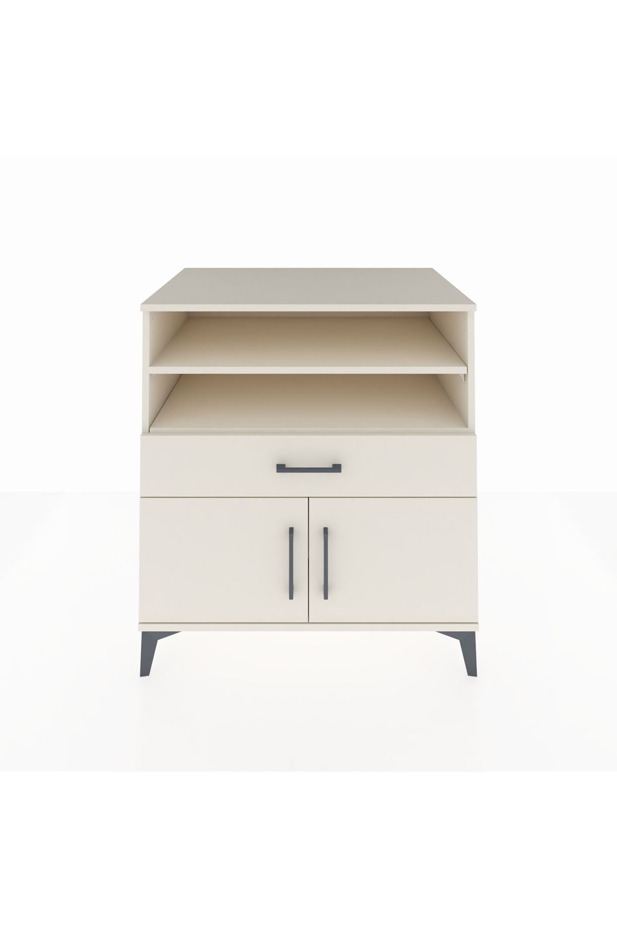 Kronos Şifonyer 3 Raflı Tek Çekmeceli 2 Kapaklı 88x59x96 - S70M025V1C