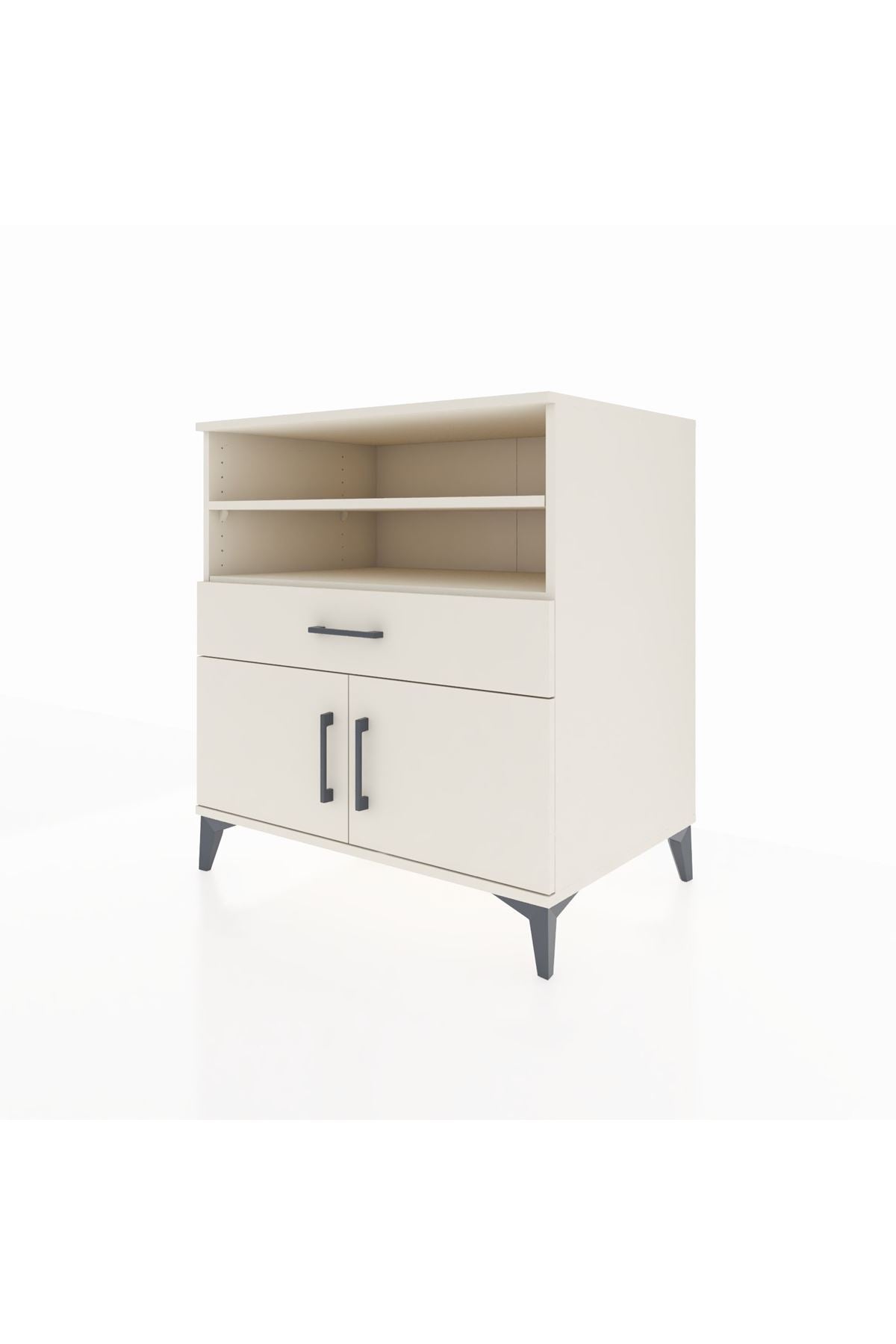 Kronos Şifonyer 3 Raflı Tek Çekmeceli 2 Kapaklı 88x59x96 - S70M025V1C