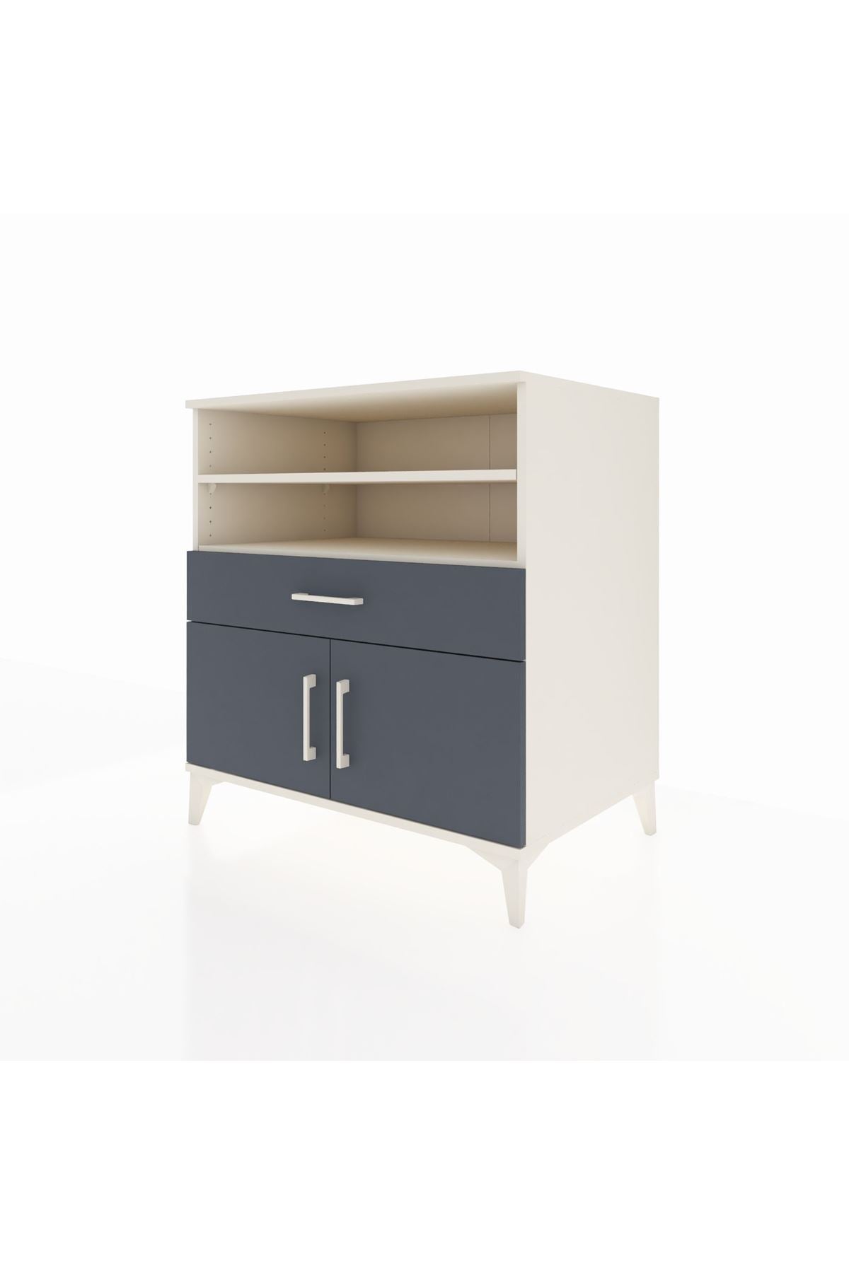 Kronos Şifonyer 3 Raflı Tek Çekmeceli 2 Kapaklı 88x59x96 - S70M025V2C